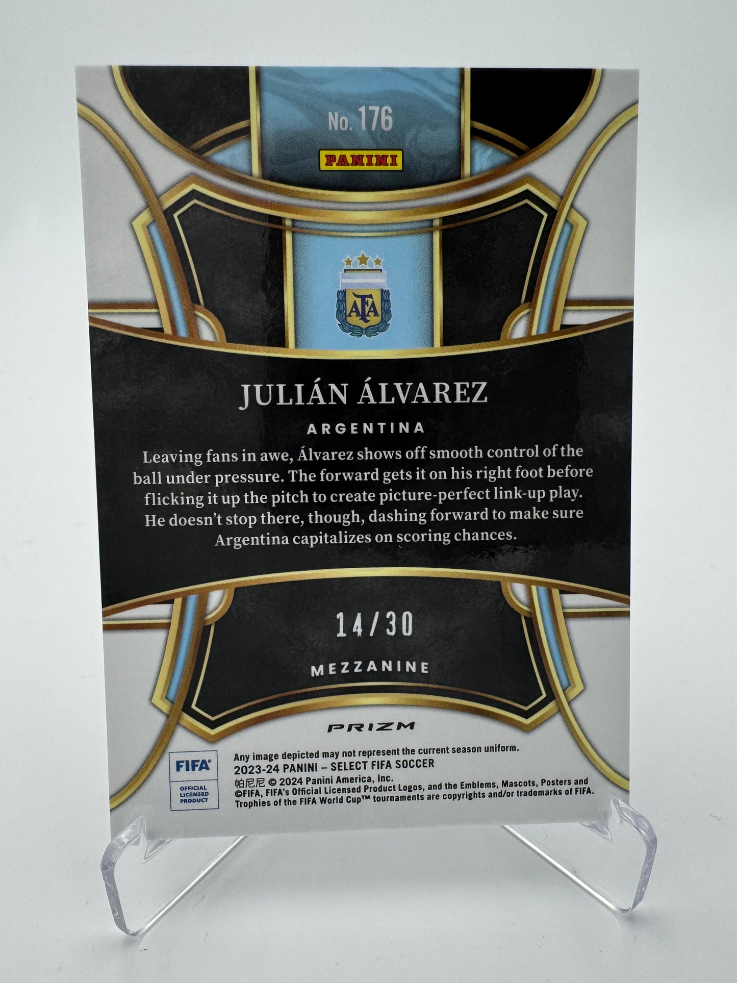 Julian Alvarez - Manchester City - Panini Select FIFA 23/24 - 14/30