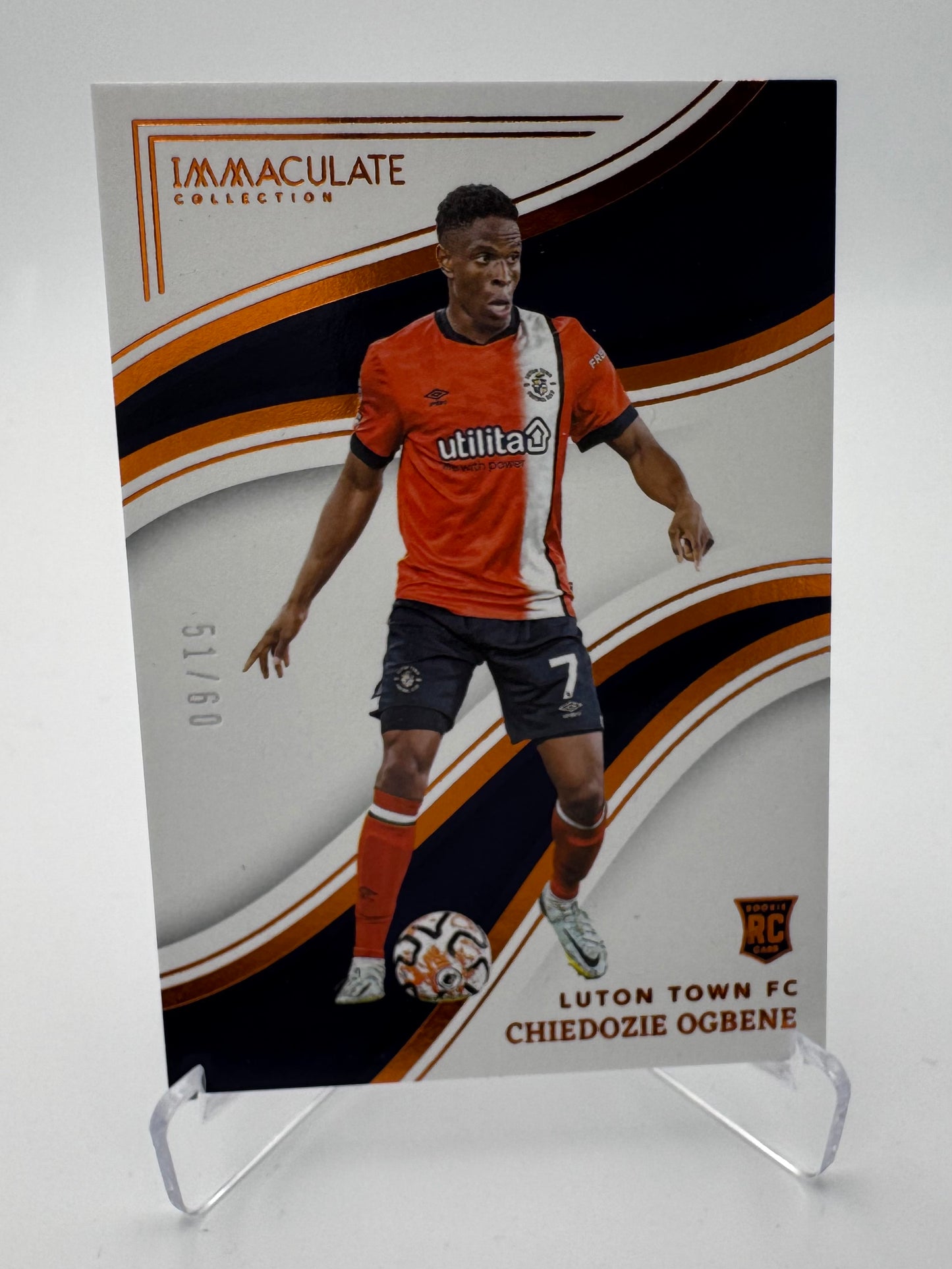 Chiedozie Ogbene RC - Luton Town FC - Panini Immaculate 23/24 - 51/60