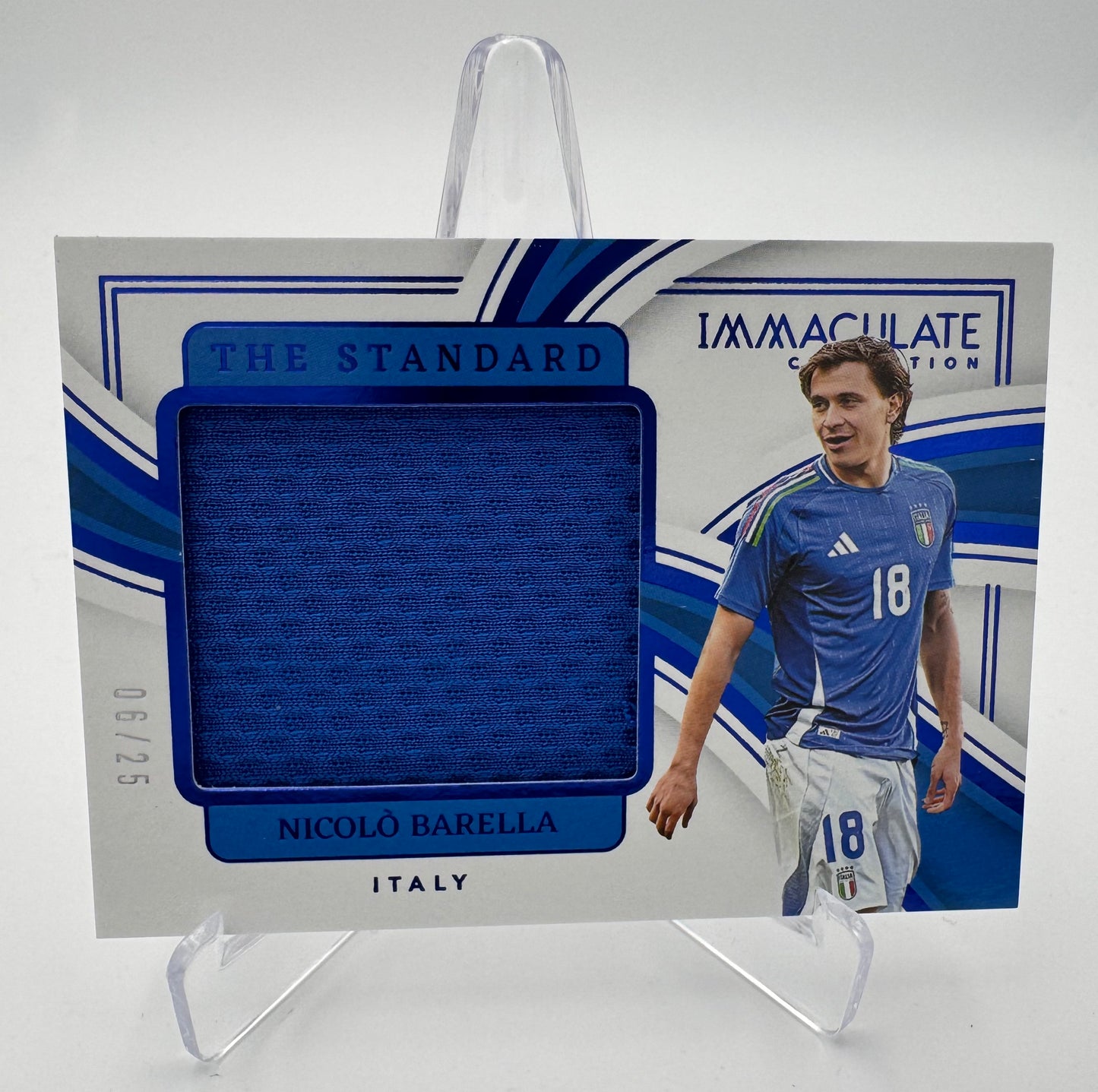 Nicolo Barella - Italy - Panini Immaculate 23/24 - Relic The Standard - 06/25