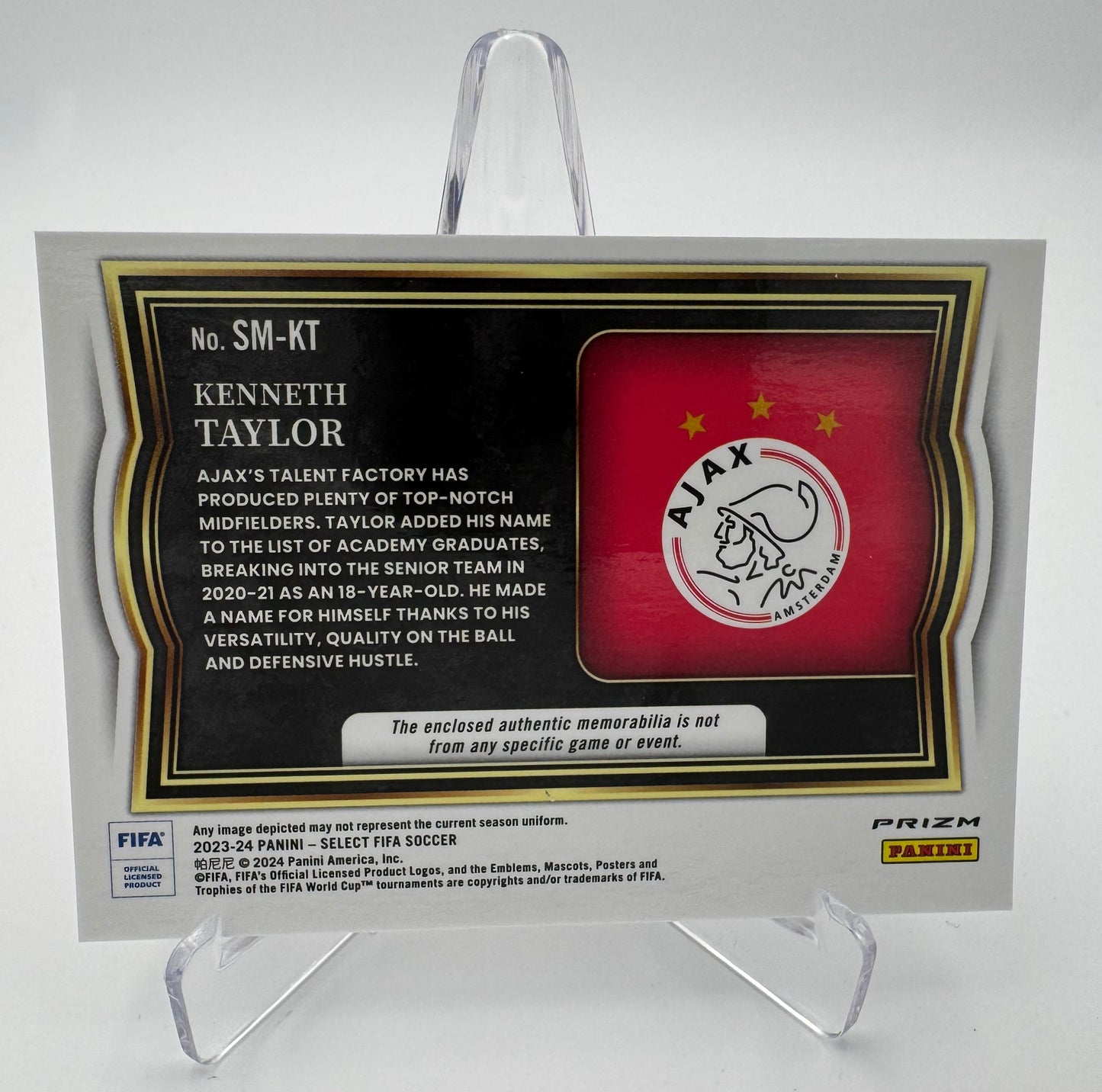 Kenneth Taylor - AFC Ajax - Panini Select Fifa 23/24 - Relic