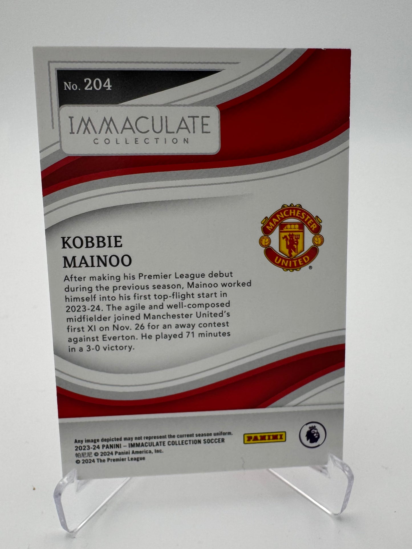 Kobbie Mainoo RC - Manchester United - Panini Immaculate 23/24 - 27/40