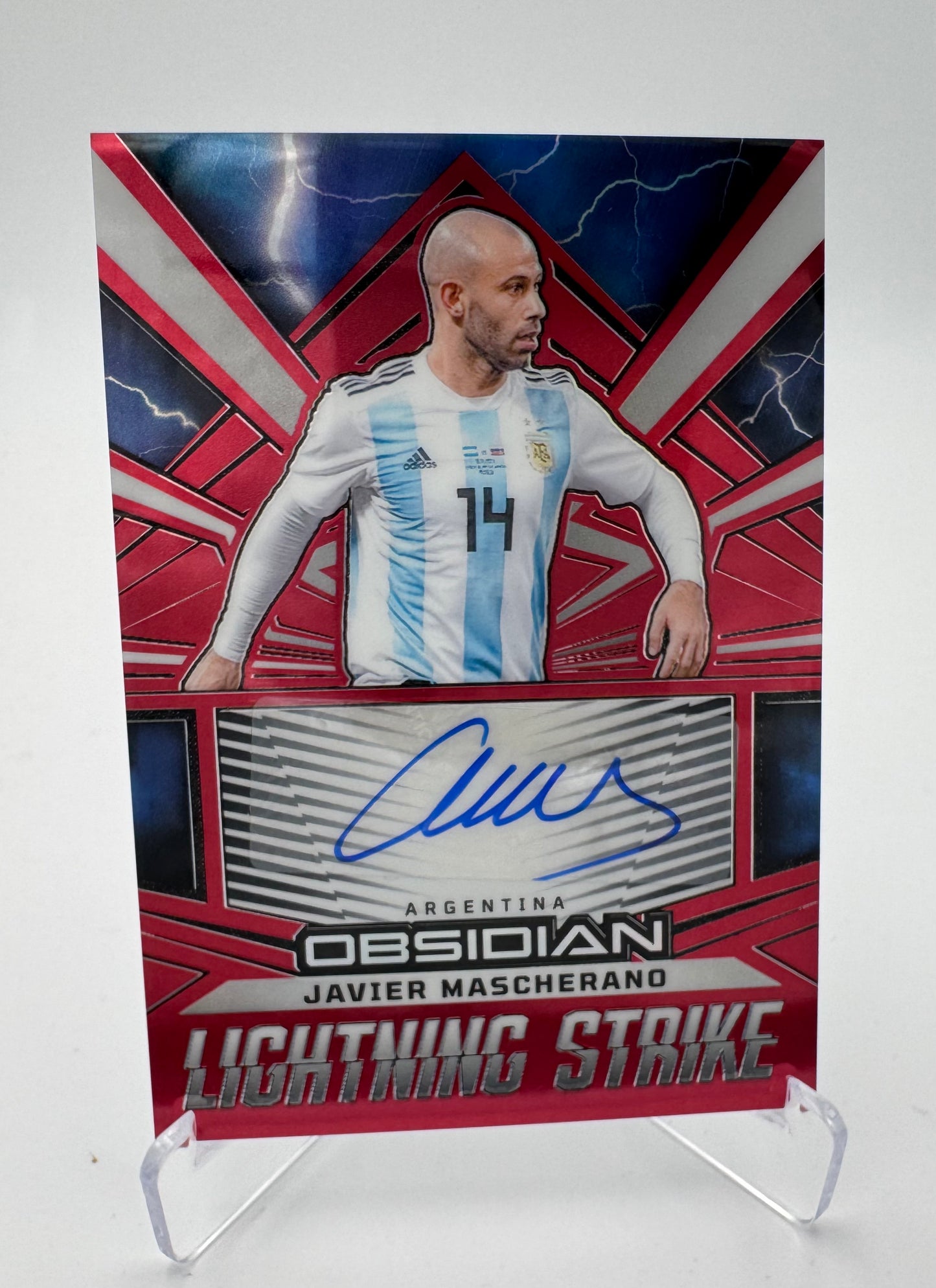 Javier Mascherano - Argentina - Panini Obsidian 23/24 - Auto - 08/10