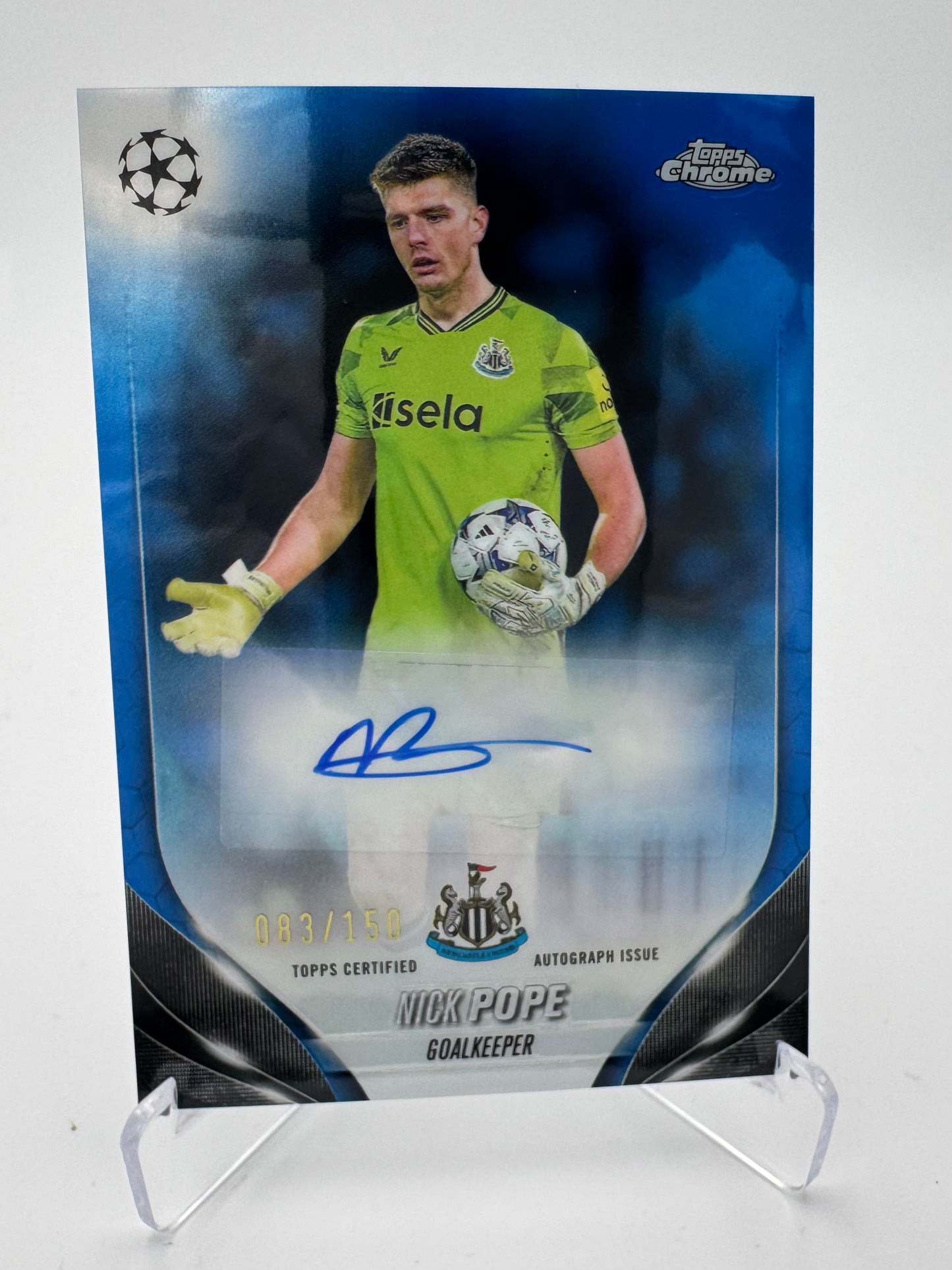 Nick Pope - Newcastle United - Topps UCC Chrome 2024 - Auto 083/150