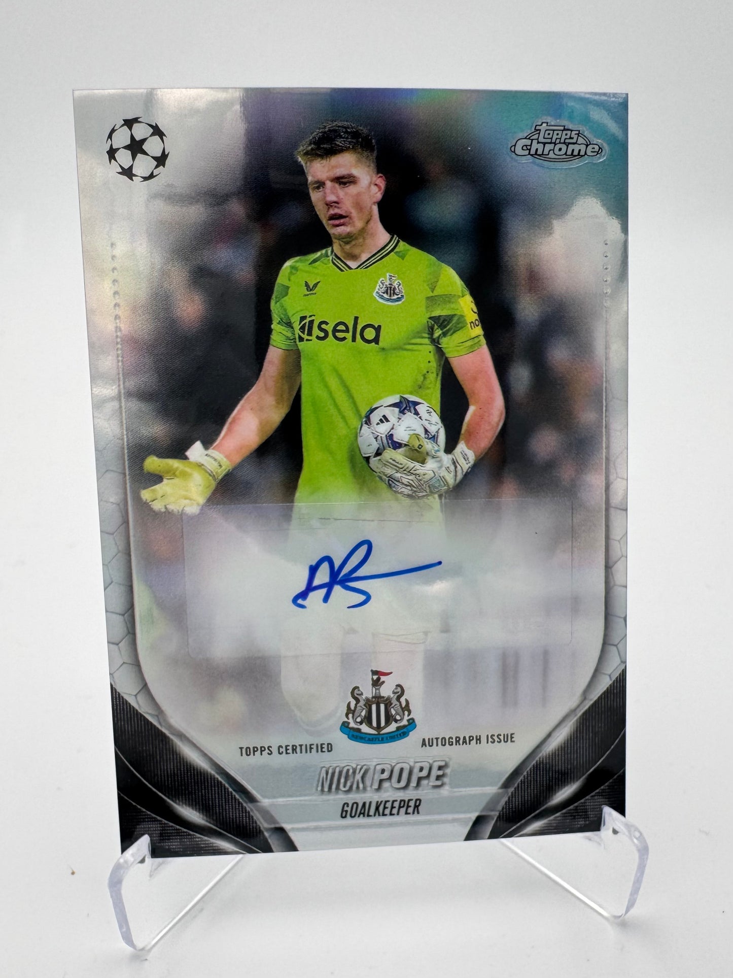 Nick Pope - Newcastle United - Topps UCC Chrome 2024 - Auto