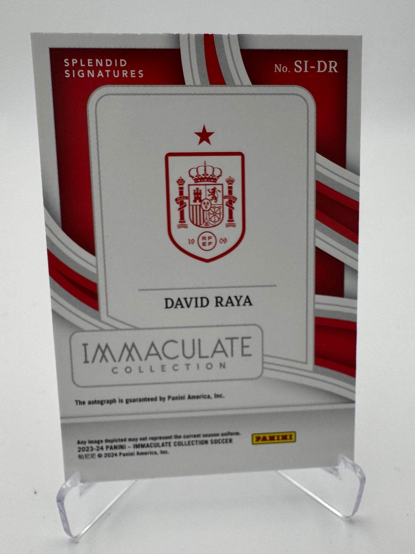 David Raya - Spain - Panini Immaculate 23/24 - Auto - 29/49