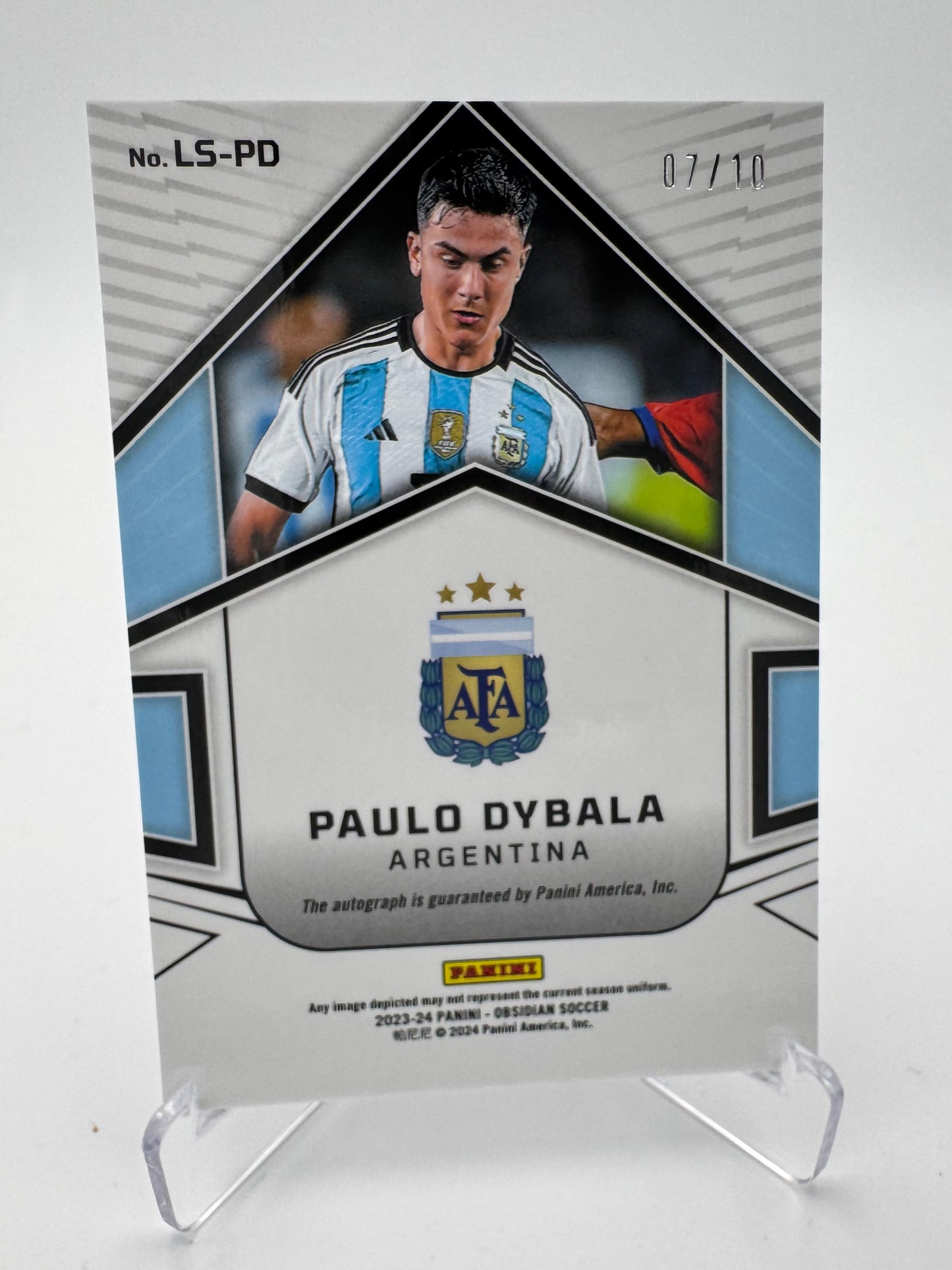Paulo Dybala - Argentina - Panini Obsidian 23/24 - Auto - 07/10