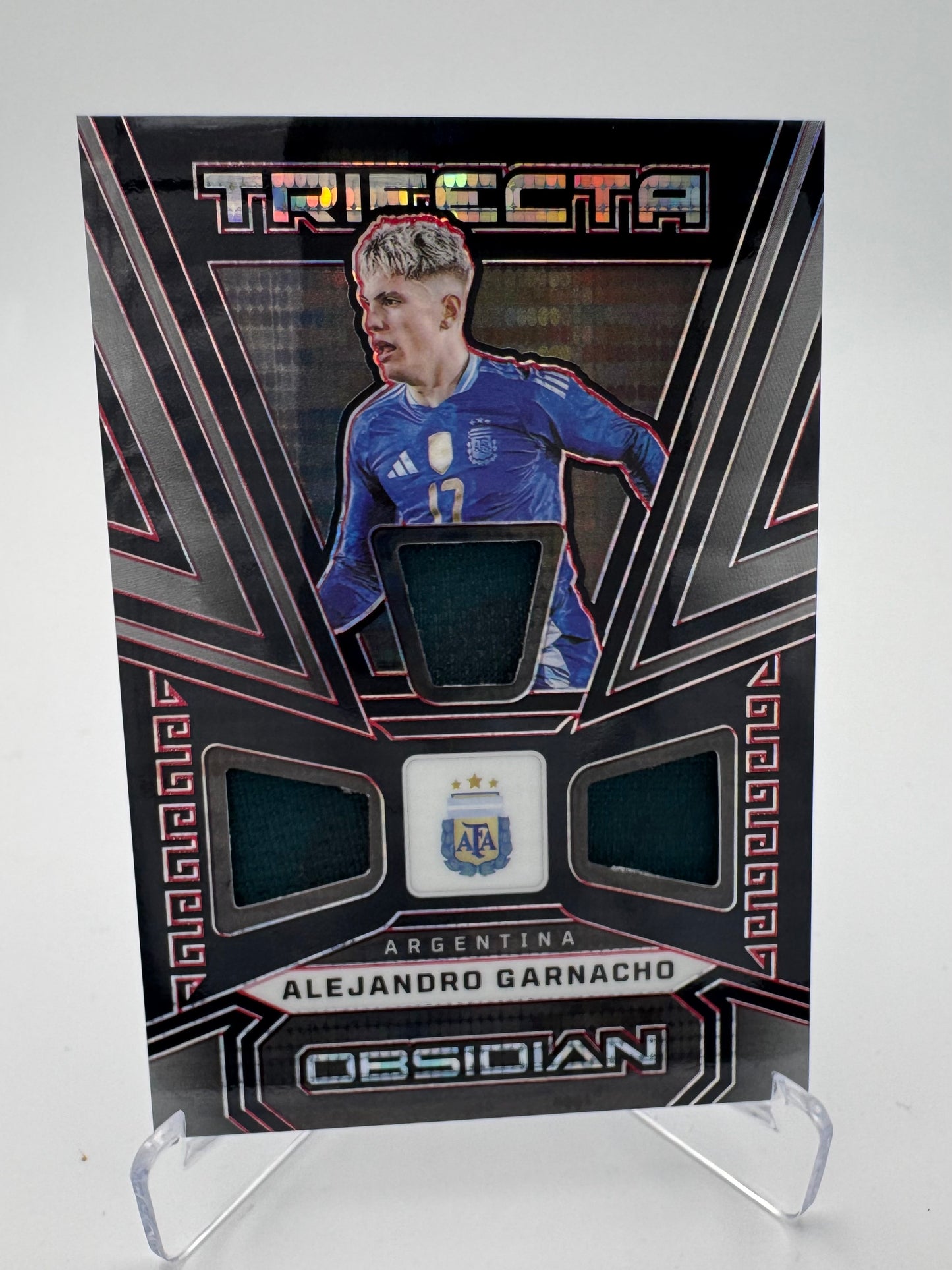 Alejandro Garnacho - Argentina - Panini Obsidian 23/24 - Triple Relic - 03/49