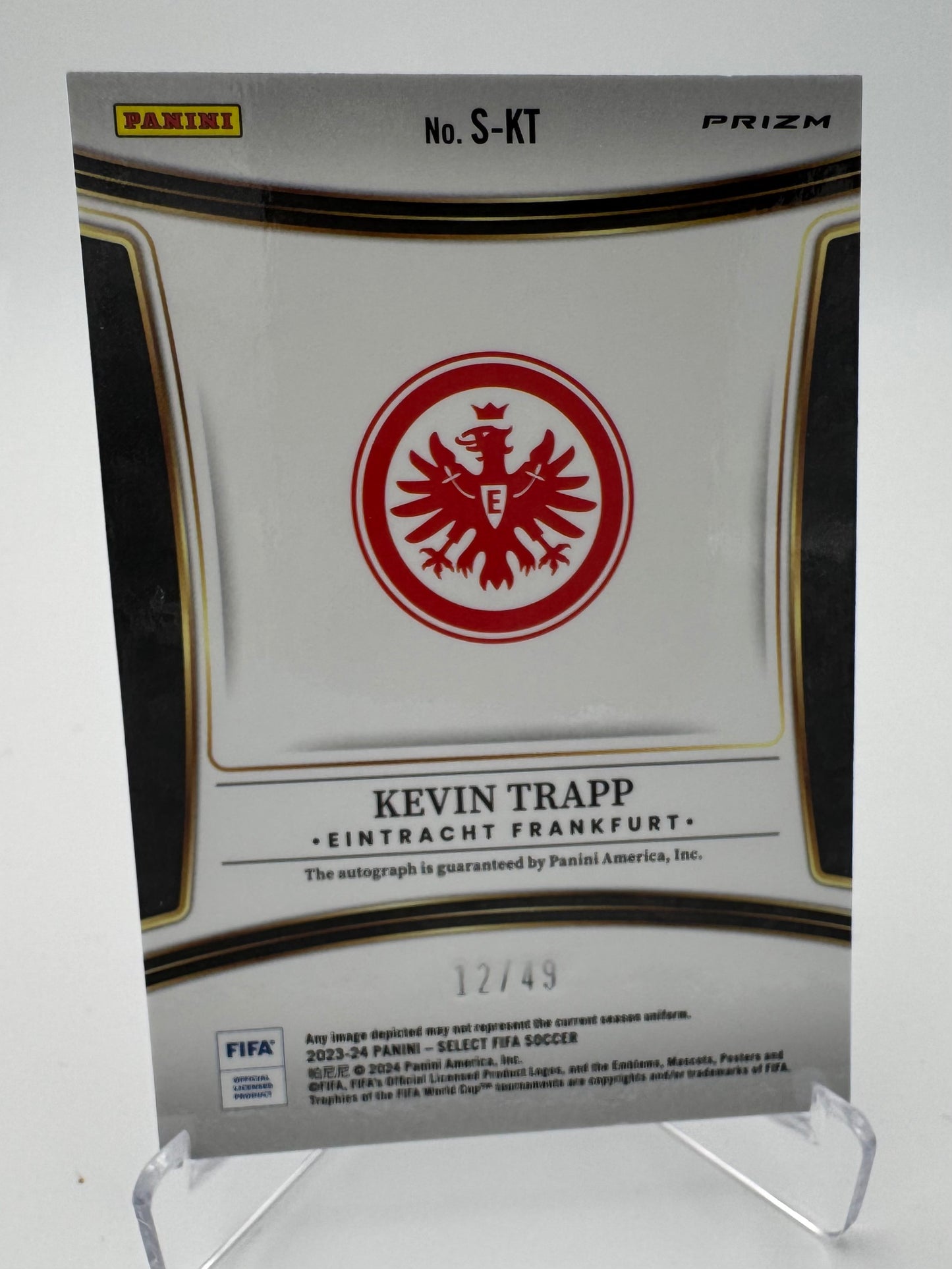Kevin Trapp - Eintracht Frankfurt - Panini Select Fifa 23/24 - Auto - 12/49