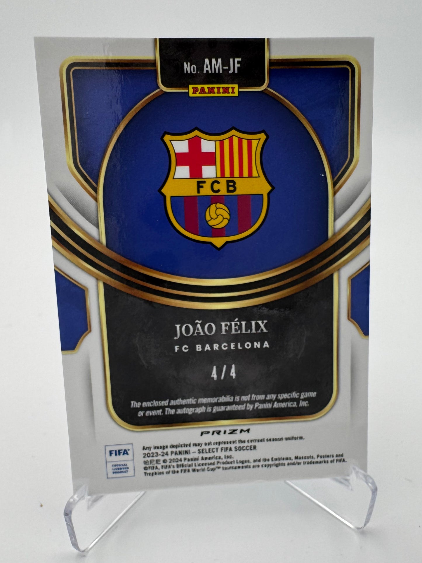 Joao Felix - FC Barcelona - Panini Select FIFA 23/24 - Auto/Relic - 4/4