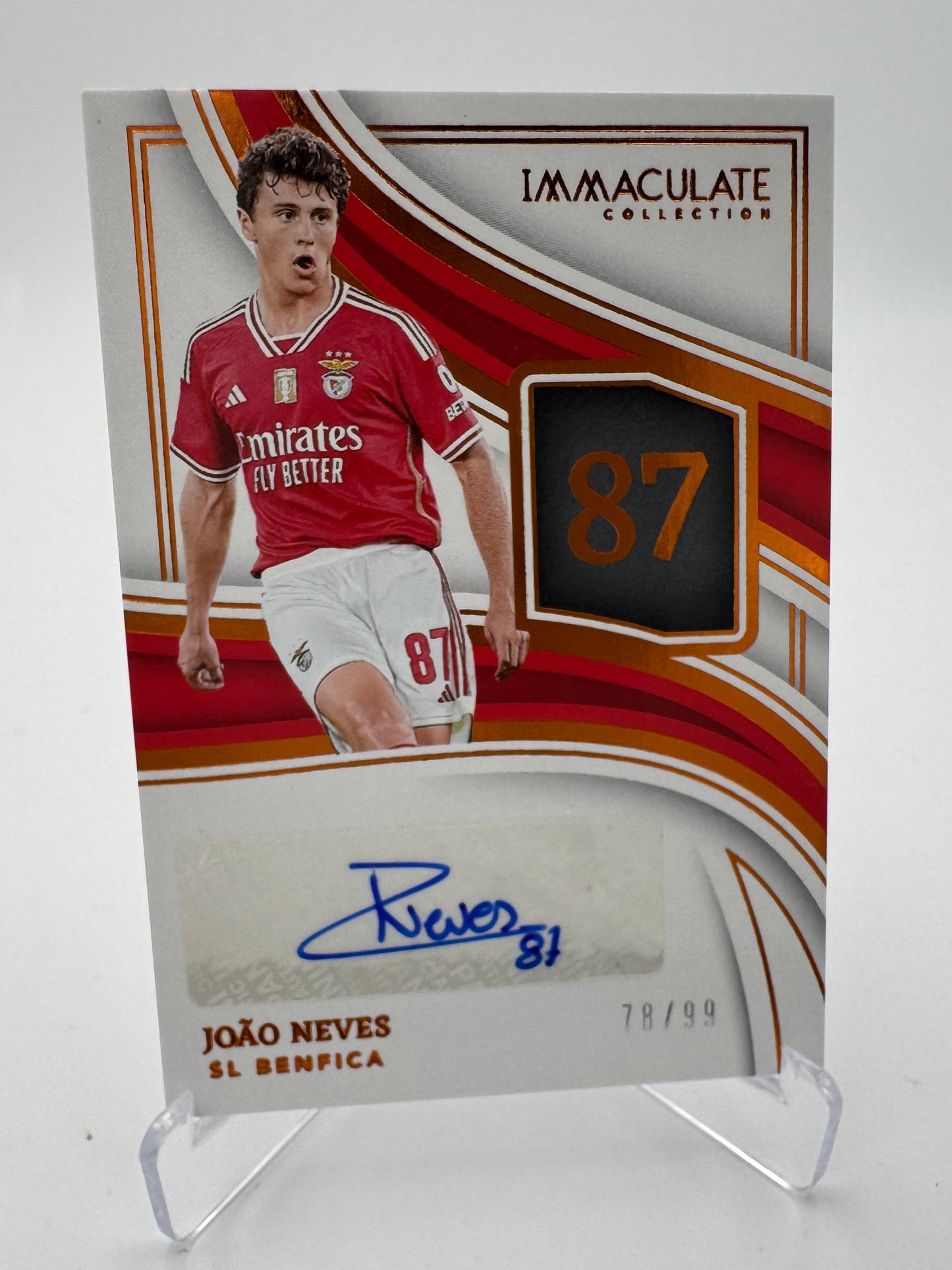 Joao Neves - SL Benfica - Panini Immaculate 23/24 - Auto - 78/99