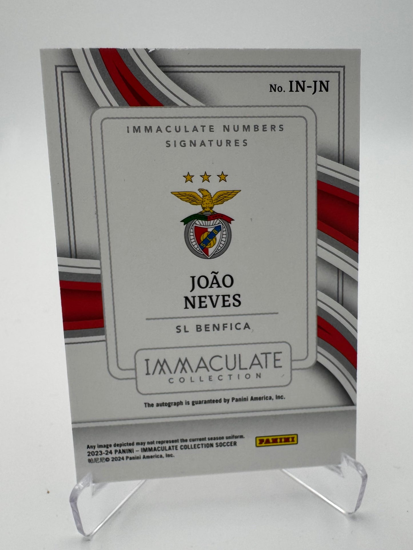 Joao Neves - SL Benfica - Panini Immaculate 23/24 - Auto - 78/99