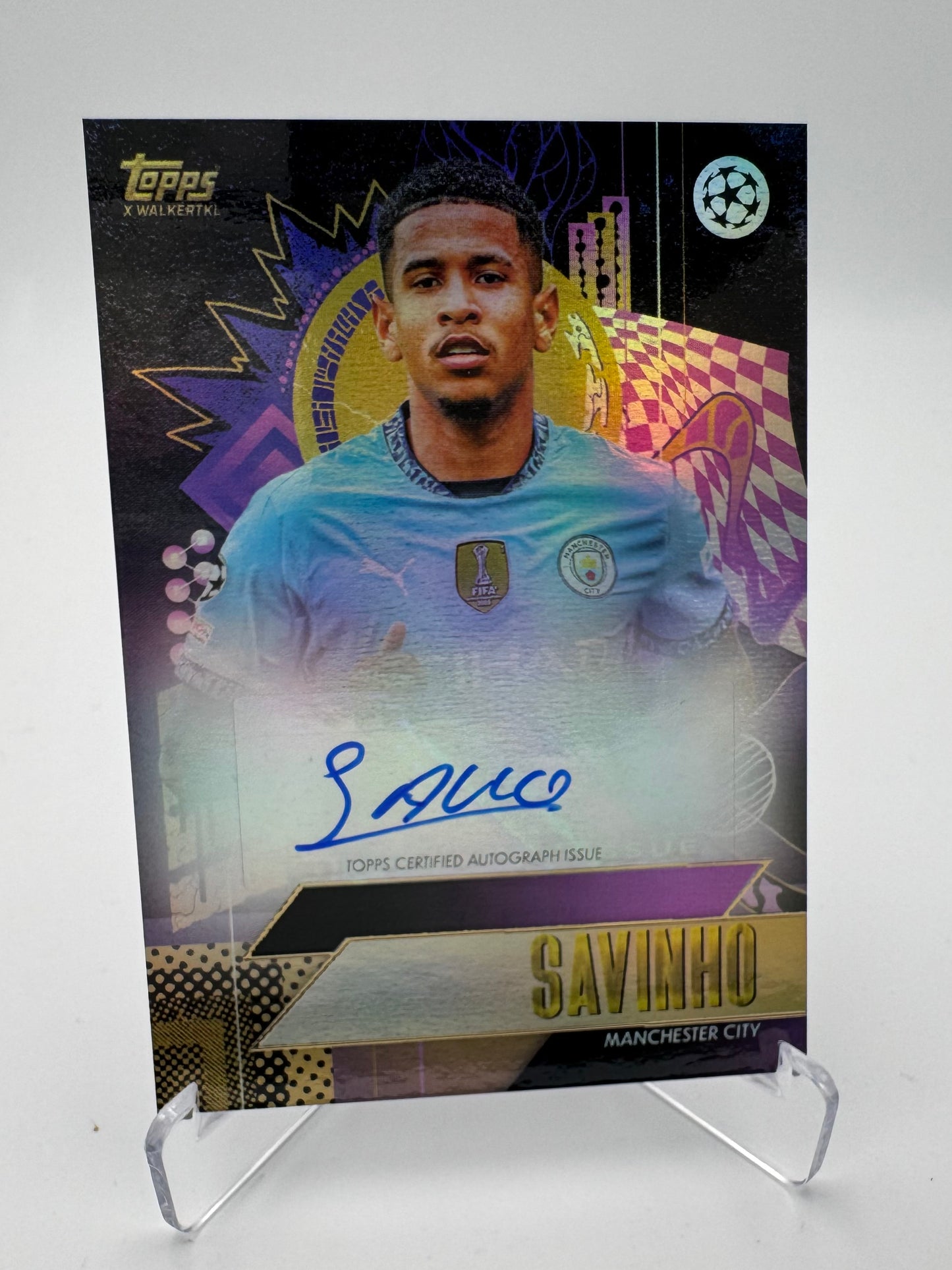 Savinho - Manchester City - Topps Gold 2024 - Auto