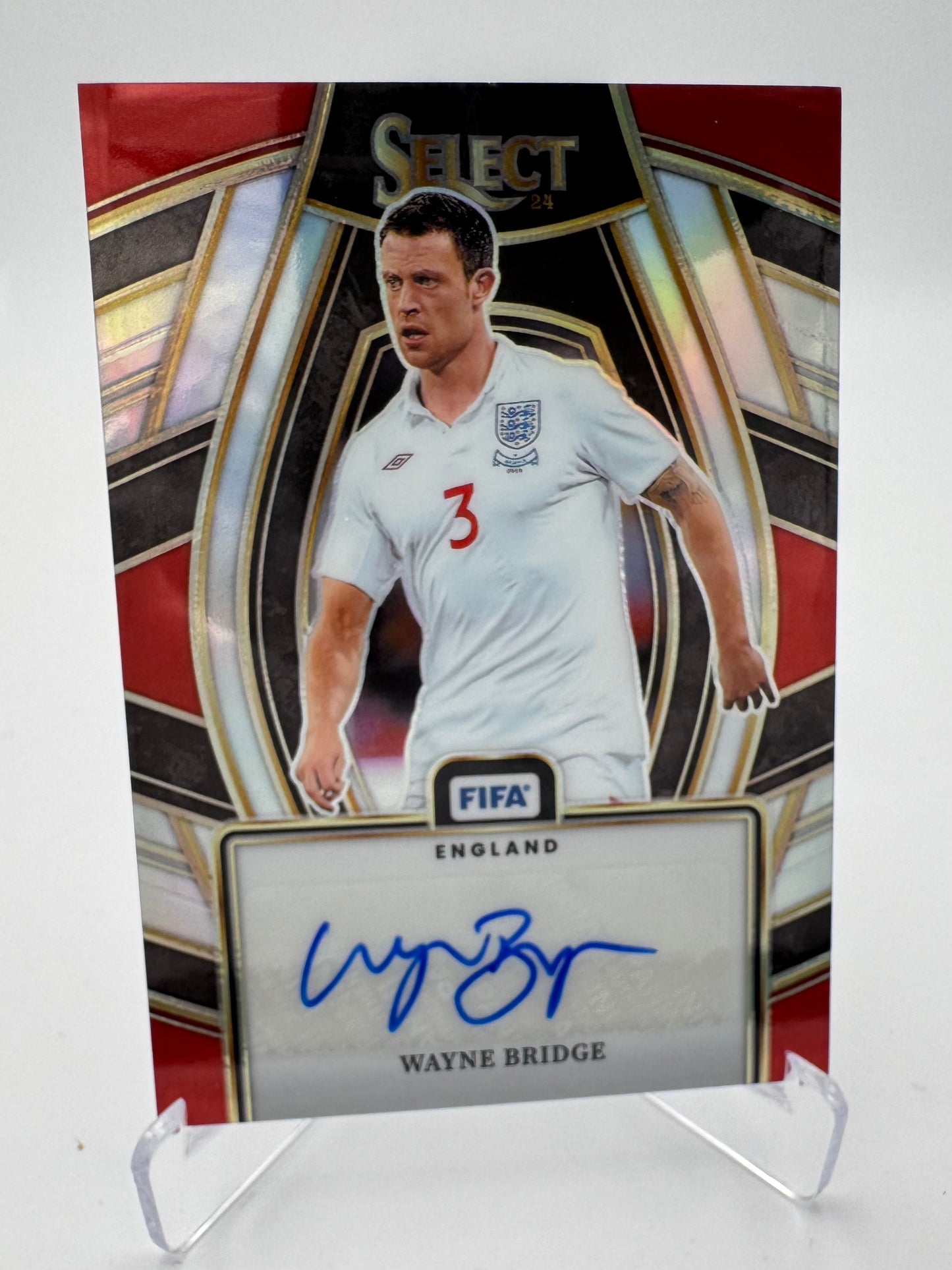 Wayne Bridge - England - Panini Select FIFA 23/24 - Auto Red Variation
