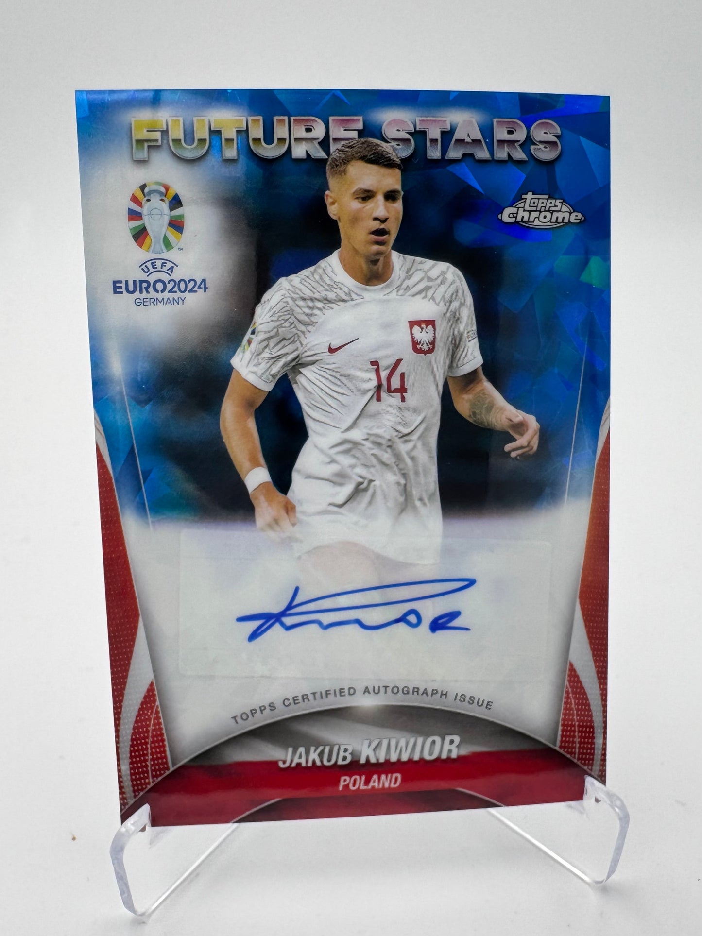 Jakub Kiwior - Poland - Topps Chrome Sapphire Euro 2024 - Auto