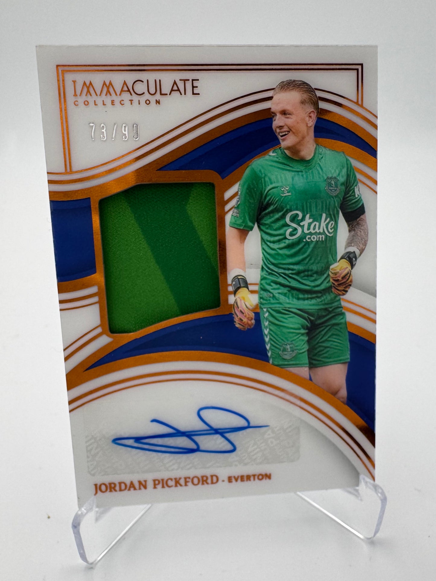 Jordan Pickford - Everton - Panini Immaculate 23/24 - Auto/Relic - 73/99