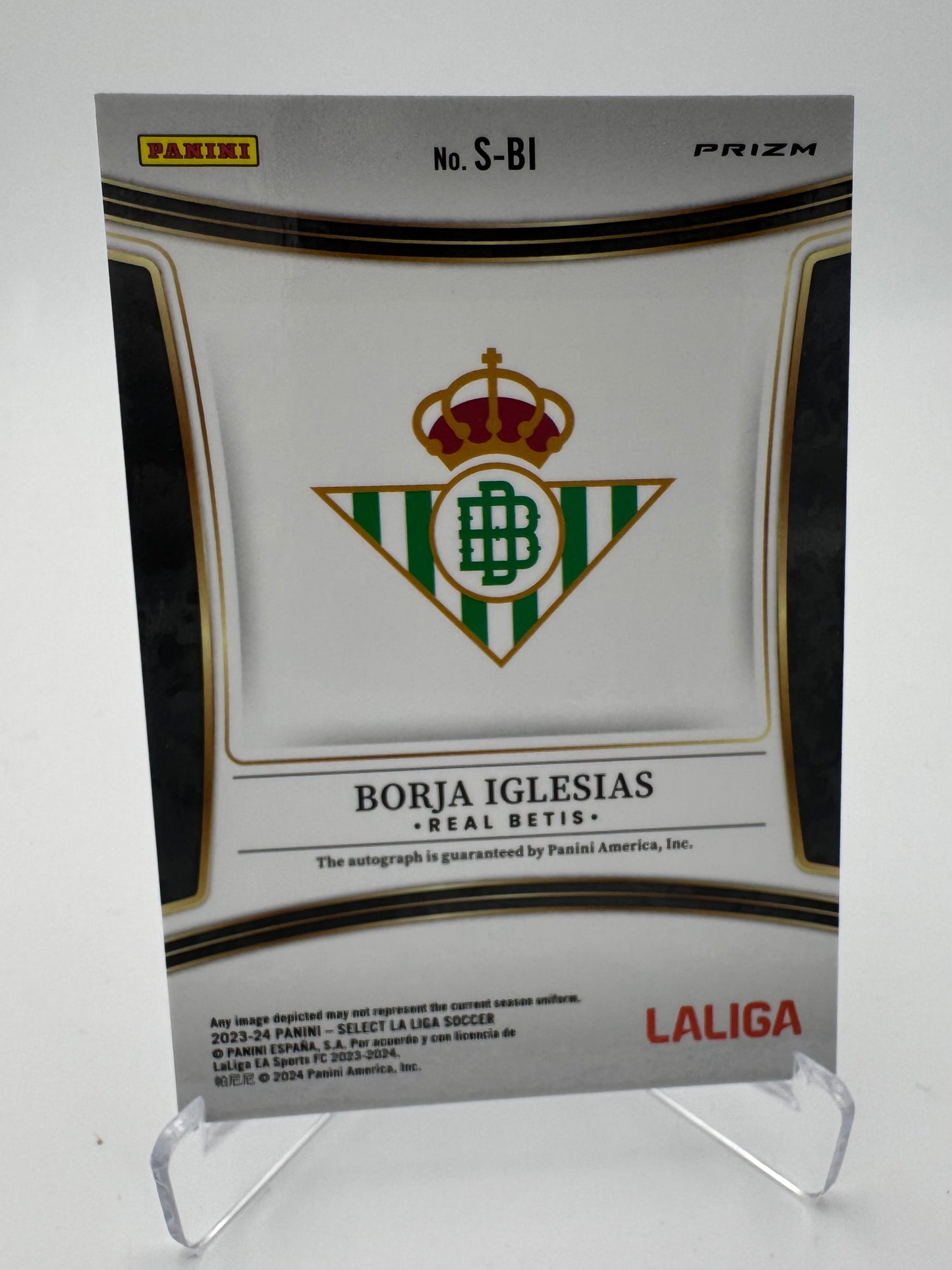 Borja Iglesias - Real Betis - Panini Select La Liga 23/24 - Auto