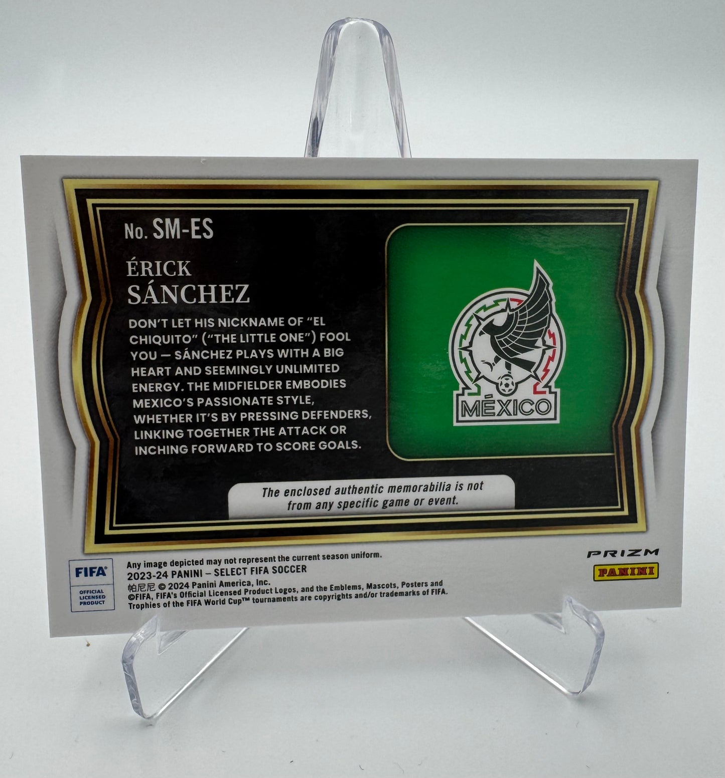 Erick Sanchez - Mexico - Panini Select FIFA 23/24 - Relic