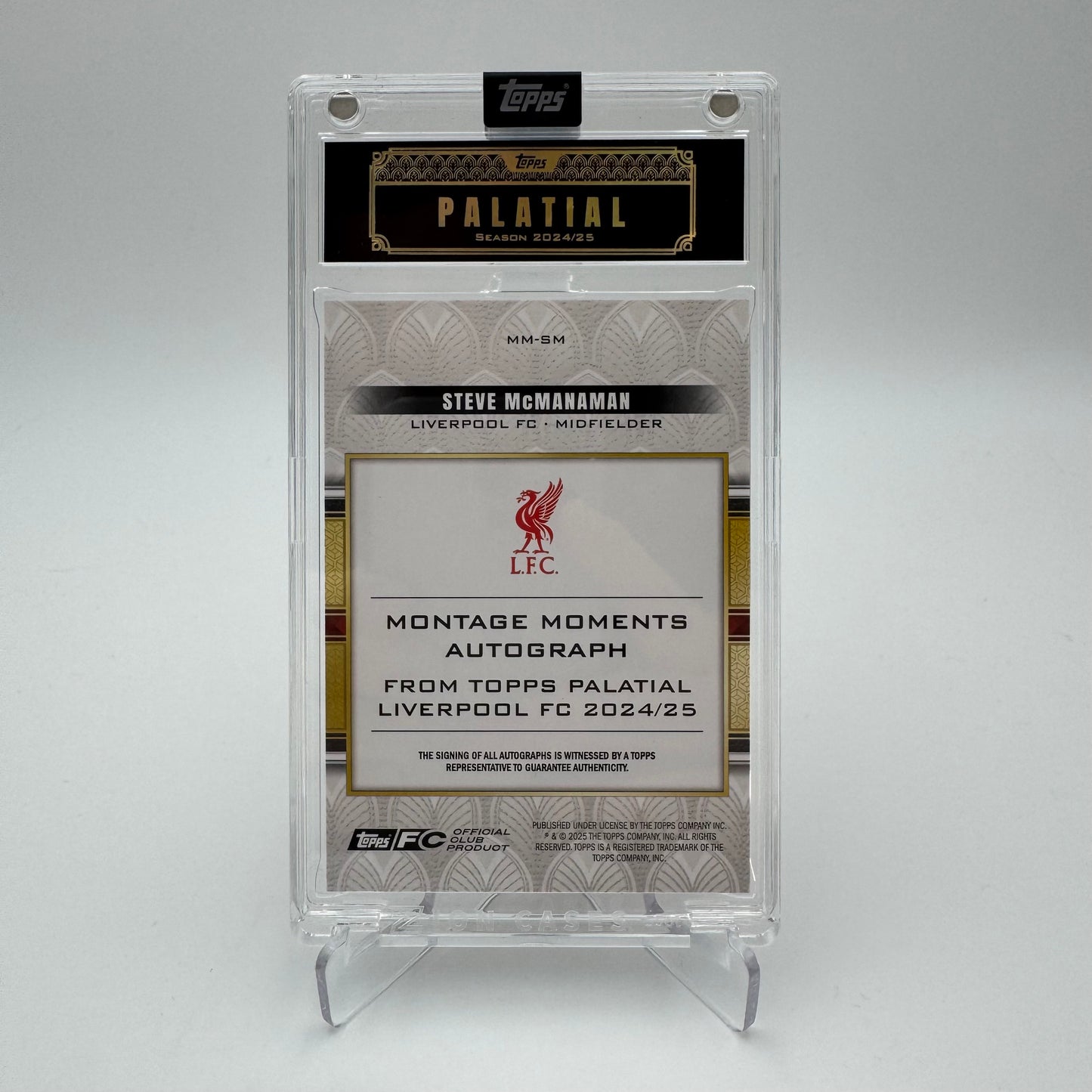 Steve McManaman - Liverpool - Topps Liverpool Palatial - Auto 25/25