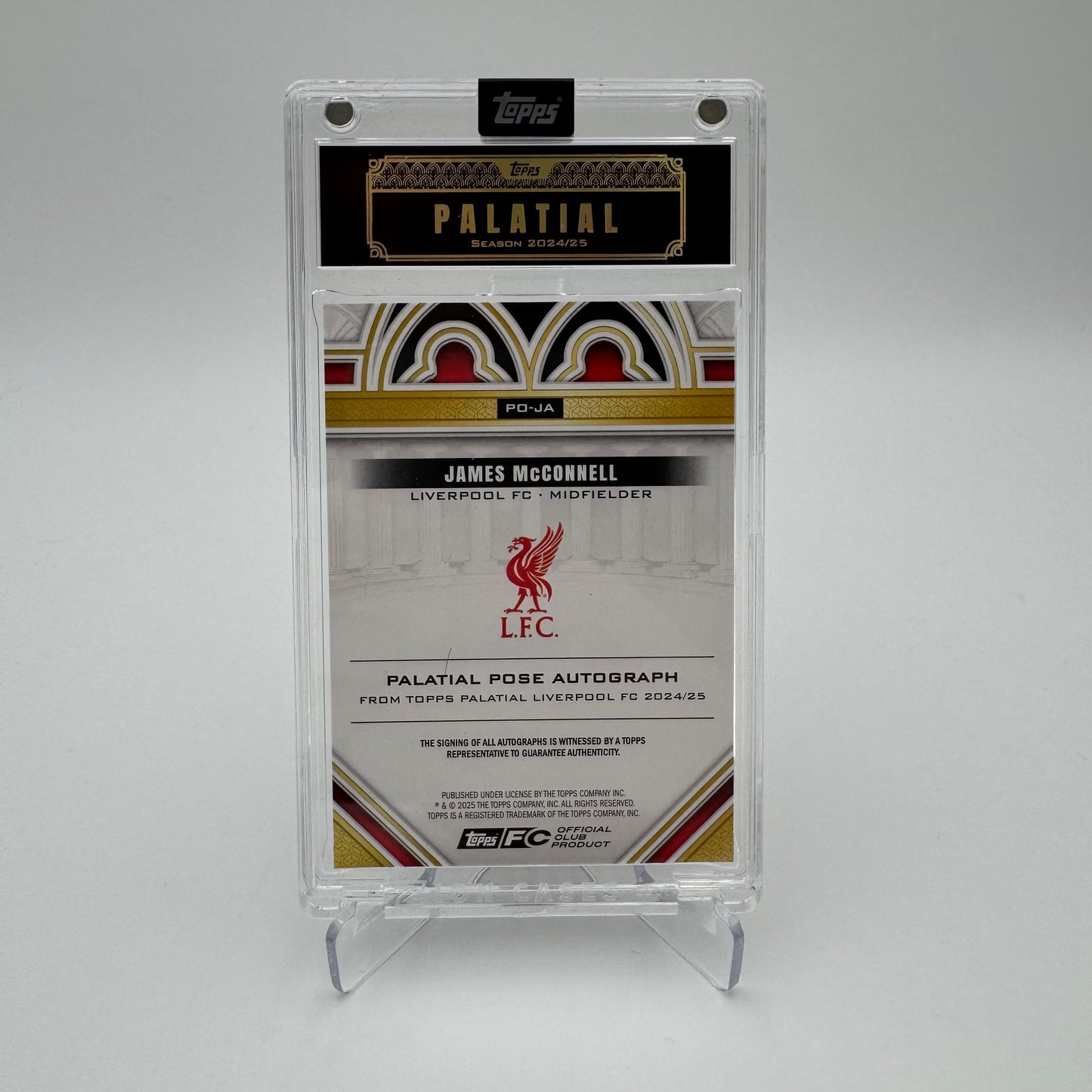 James McConnell - Liverpool - Topps Liverpool Palatial - Auto 15/15