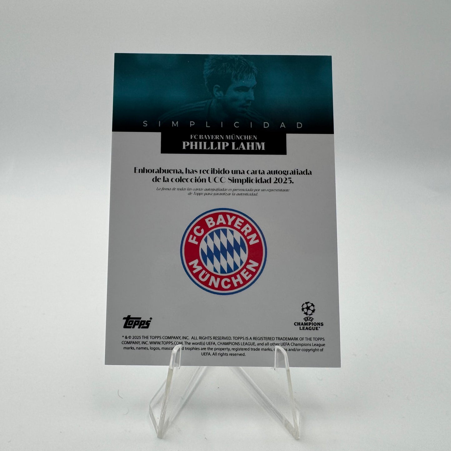 Phillip Lahm - Bayern Munchen - Topps Simplicidad 2025 - Autograph - 15/49