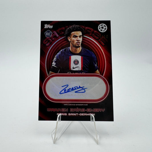 Warren Zaire-Emery RC - Paris Saint Germain - Topps Showtime - Autograph - 10/10