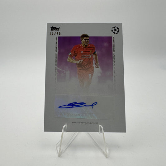 Steven Gerrard - Liverpool FC - Topps Simplicidad - Autograph - 10/25