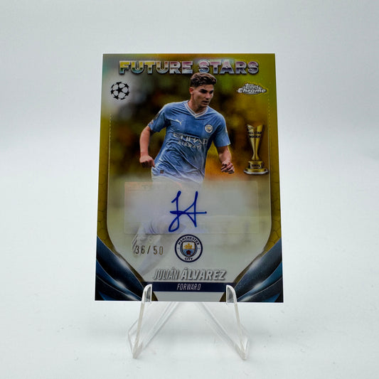 Julian Alvarez - Manchester City - Topps Chrome UCC - Autograph 36/50