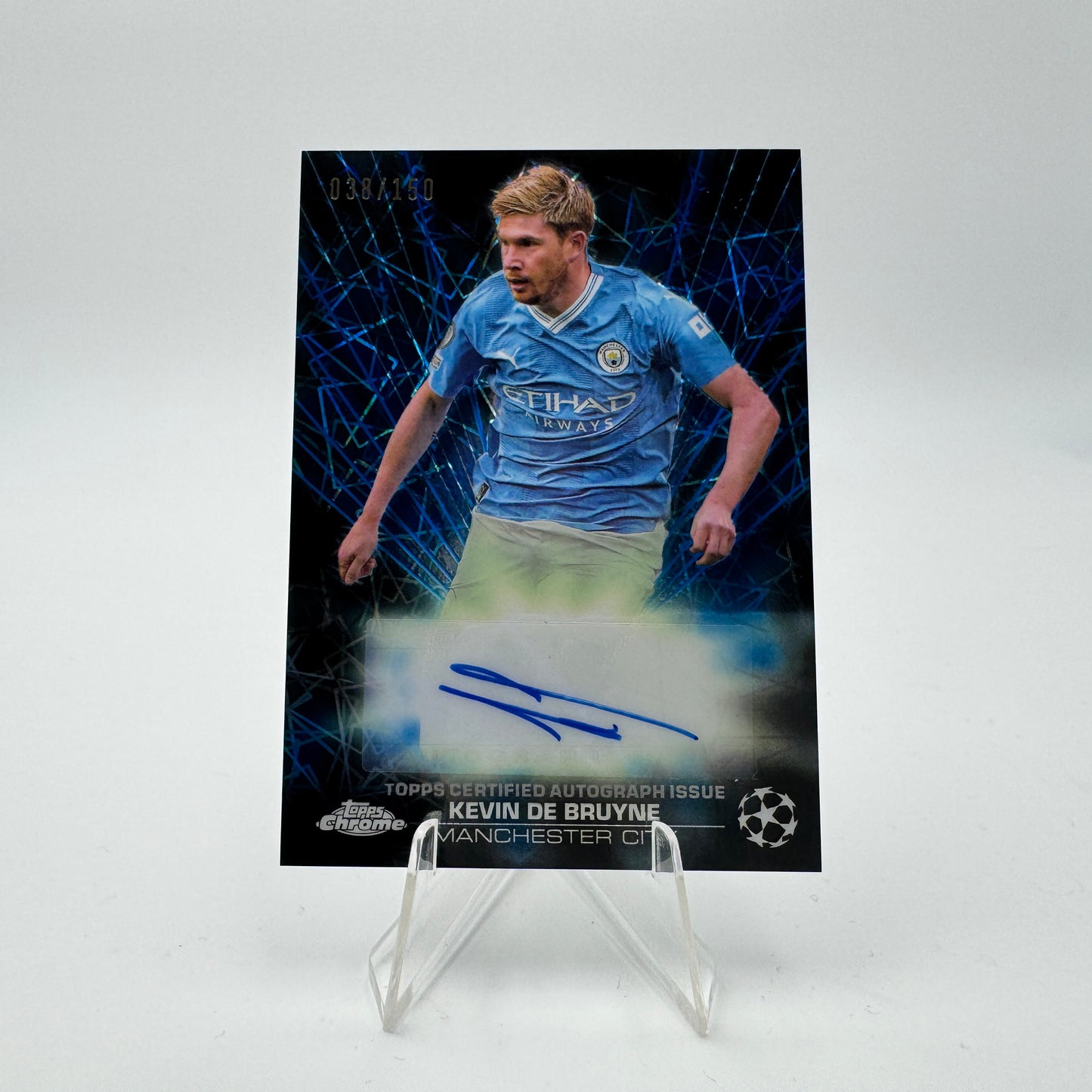 Kevin De Bruyne - Manchester City - Topps Chrome UCC - Autograph Black Lazer - 038/150