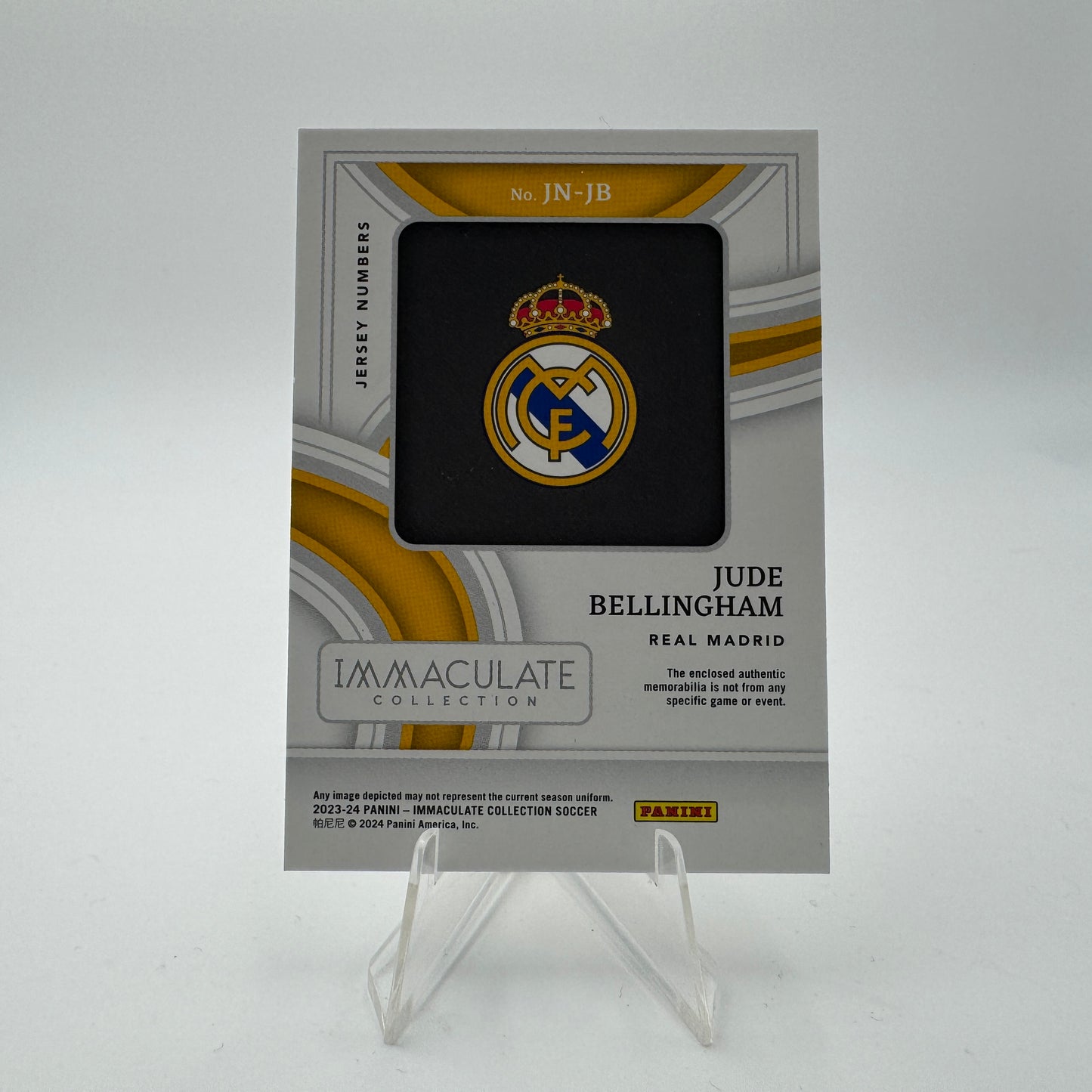 Jude Bellingham - Real Madrid - Panini Immaculate 23/24 - Relic 02/49