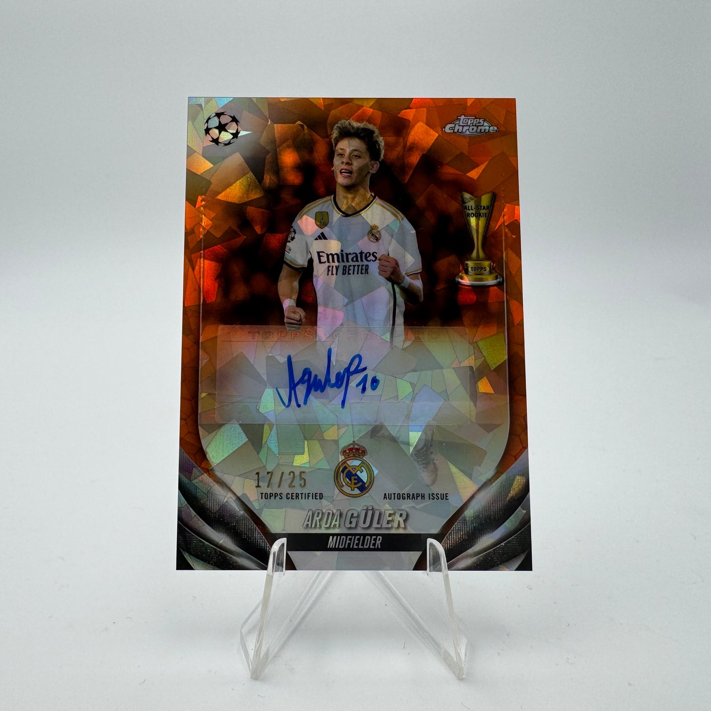 Arda Guler - Real Madrid - Topps UCC Chrome Sapphire 2024 - Autograph 17/25