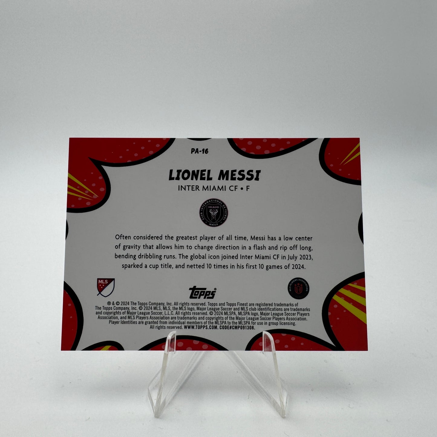 Lionel Messi - Inter Miami - Topps Finest MLS - MLS Pop Art