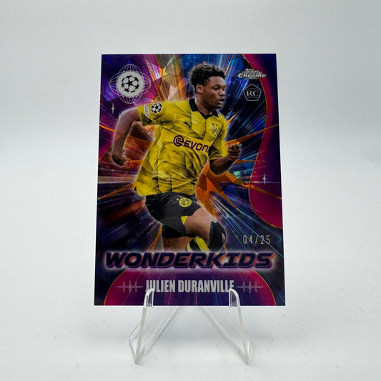Julien Duranville RC - Borussia Dortmund - Topps Chrome UCC - Wonderkids 04/25