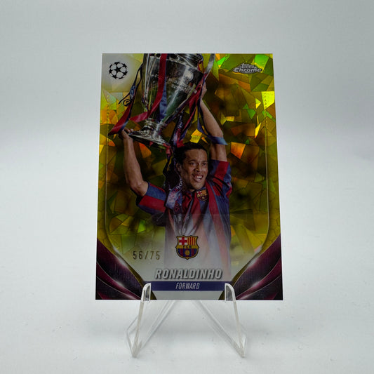 Ronaldinho - FC Barcelona - Topps Chrome Sapphire UCC - SSP 56/75