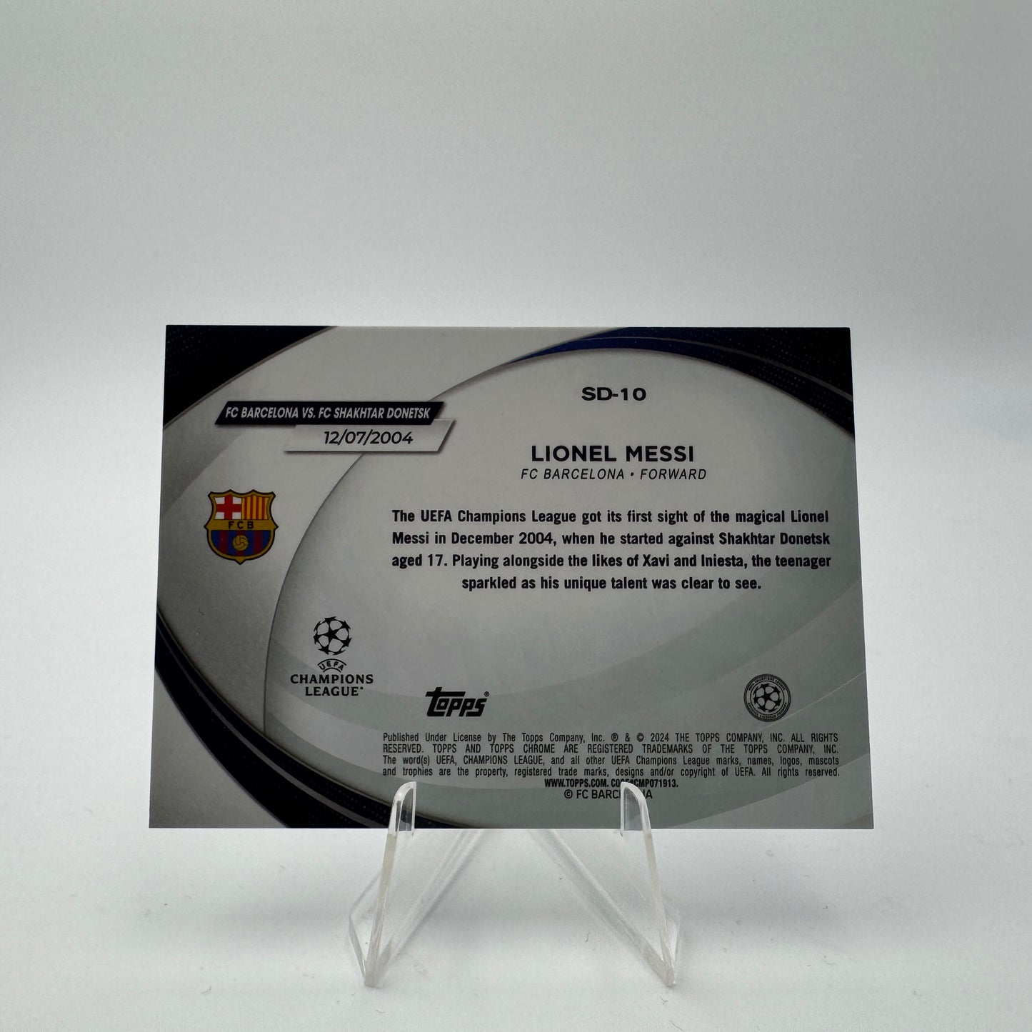 Lionel Messi - FC Barcelona - Topps Chrome UCC 2024 - Starball Début - 141/150