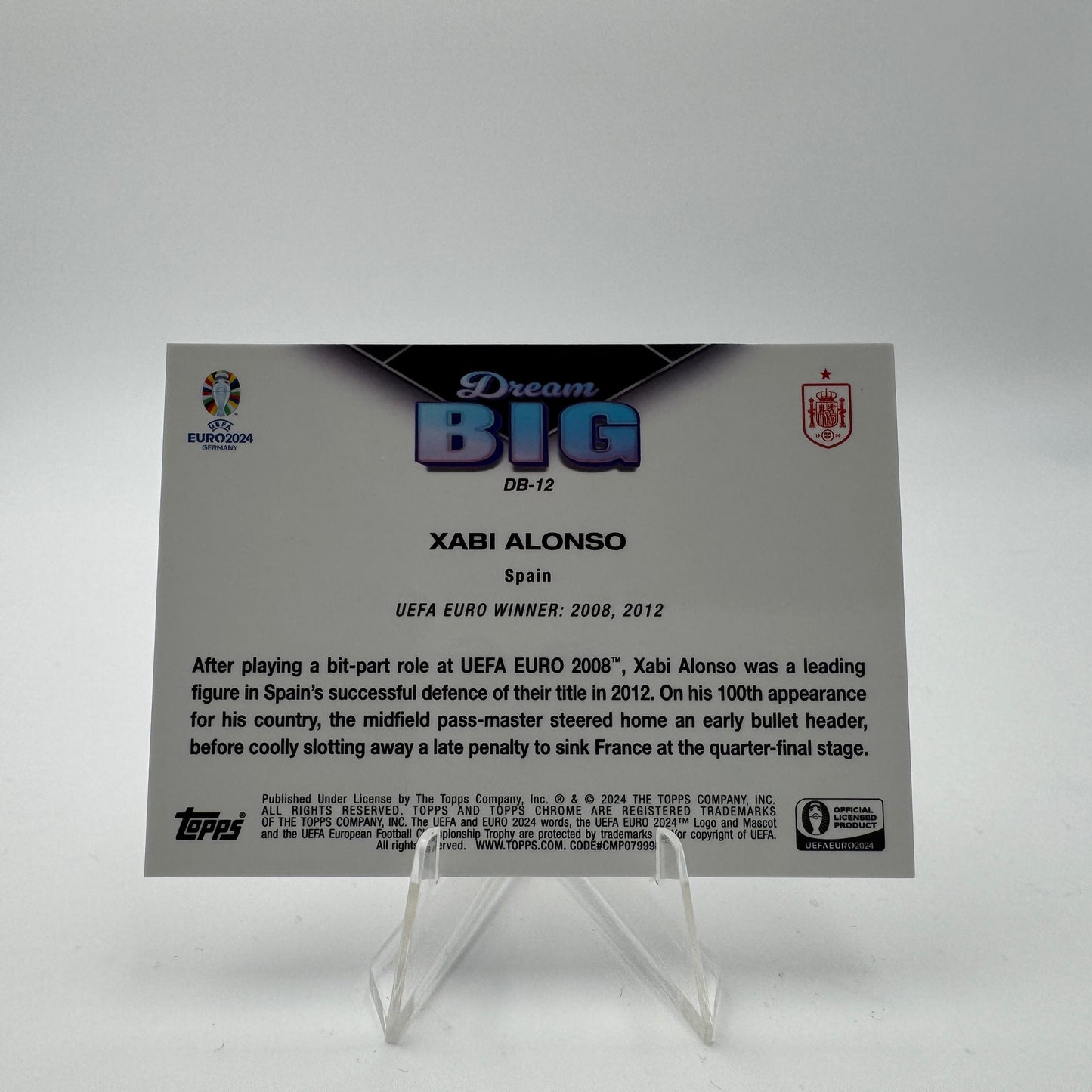 Xabi Alonso - Spain -Topps Chrome EURO 2024 - Dream Big 10/10
