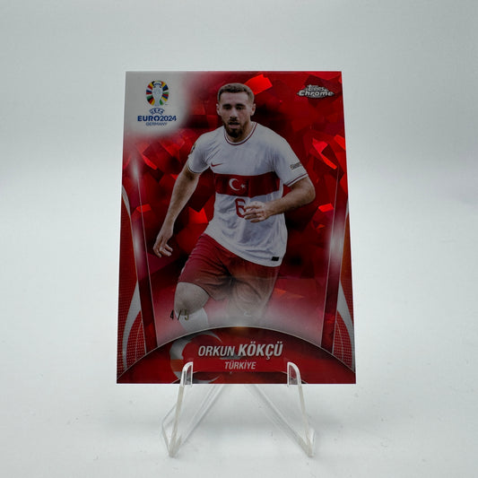 Orkun Kokcu - Turkiye - Topps Chrome Sapphire Euro 2024 - 4/5
