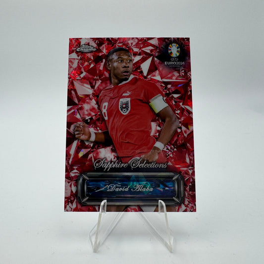 David Alaba - Austria - Topps Chrome Sapphire Euro 2024 - Sapphire Selections - 1/5