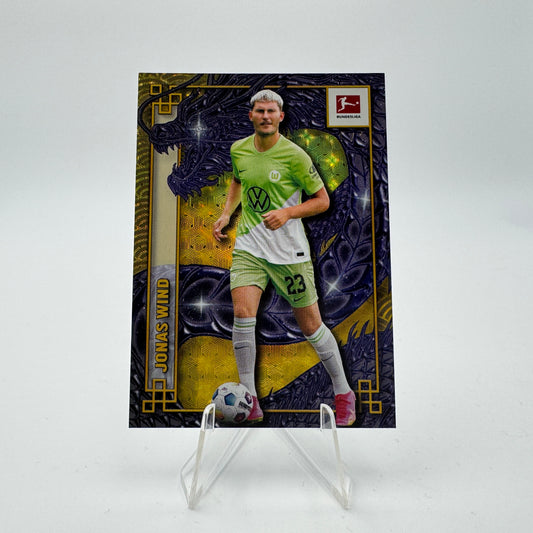 Jonas Wind - VFL Wolfsburg - Topps Chrome Jade Bundesliga 23/24 - 1/1 Dragonheart