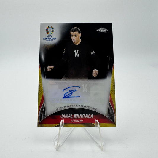 Jamal Musiala - Germany - Topps Chrome Euro 2024 - Autograph 05/10
