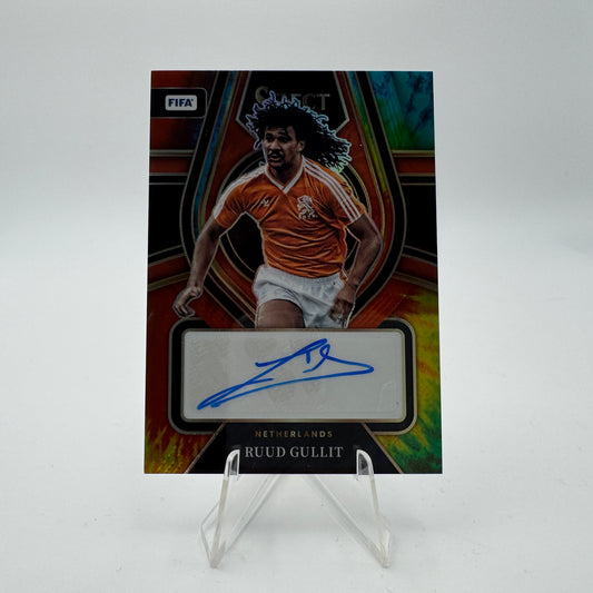 Ruud Gullit - Netherlands - Panini Select FIFA 22/23 - Autograph 12/25 Tie Dye