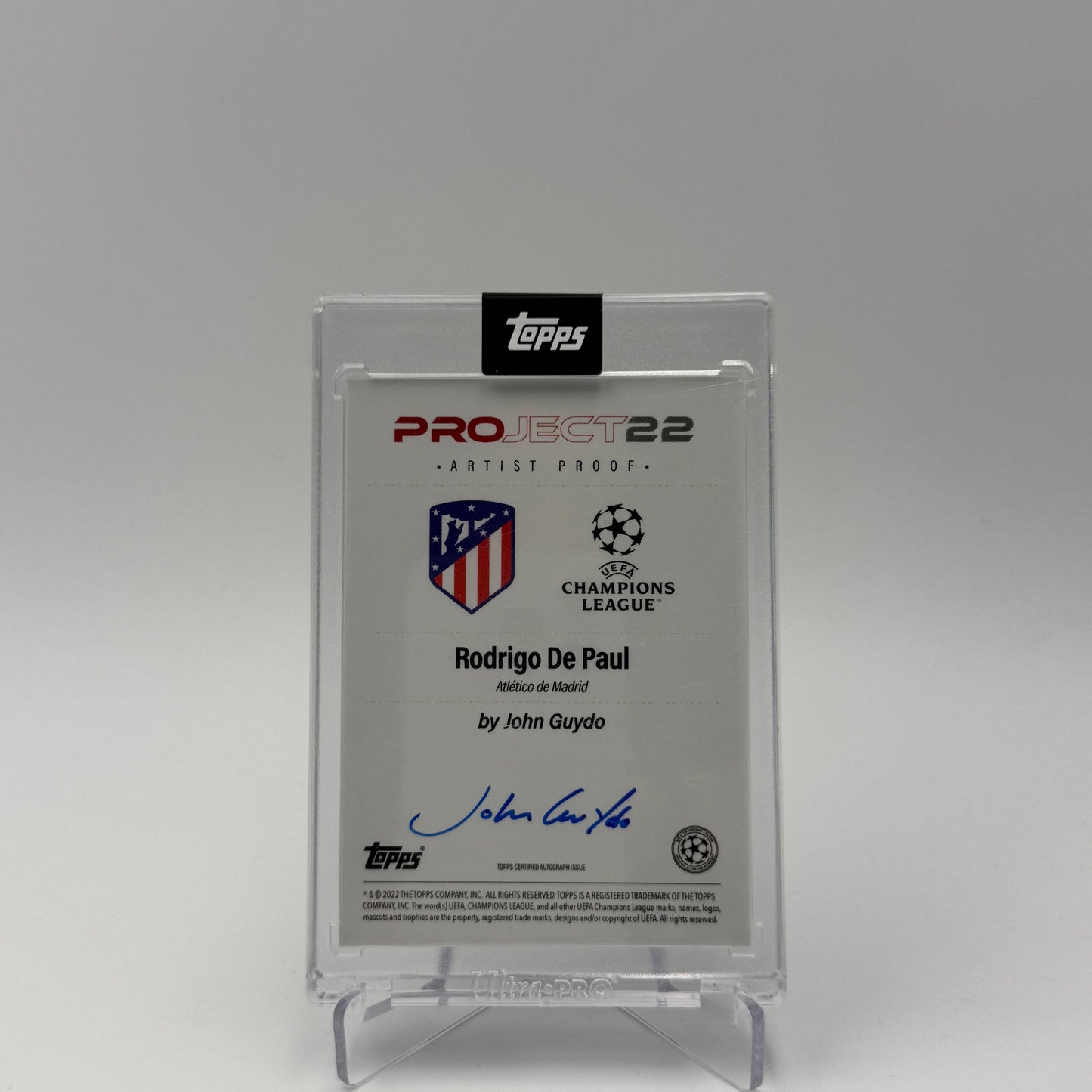 Rodrigo De Paul - Atletico de Madrid - Topps Project 22 - 06/10 - Autograph by John Guydo