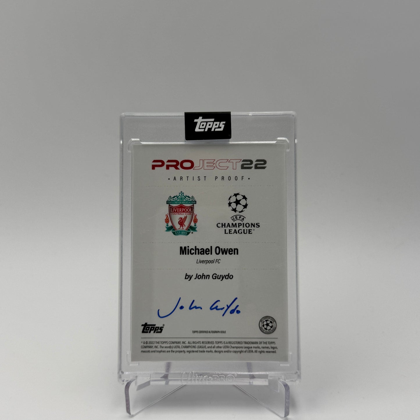 Michael Owen - Liverpool FC - Topps Project 22 - 01/10 - Autograph by John Guydo