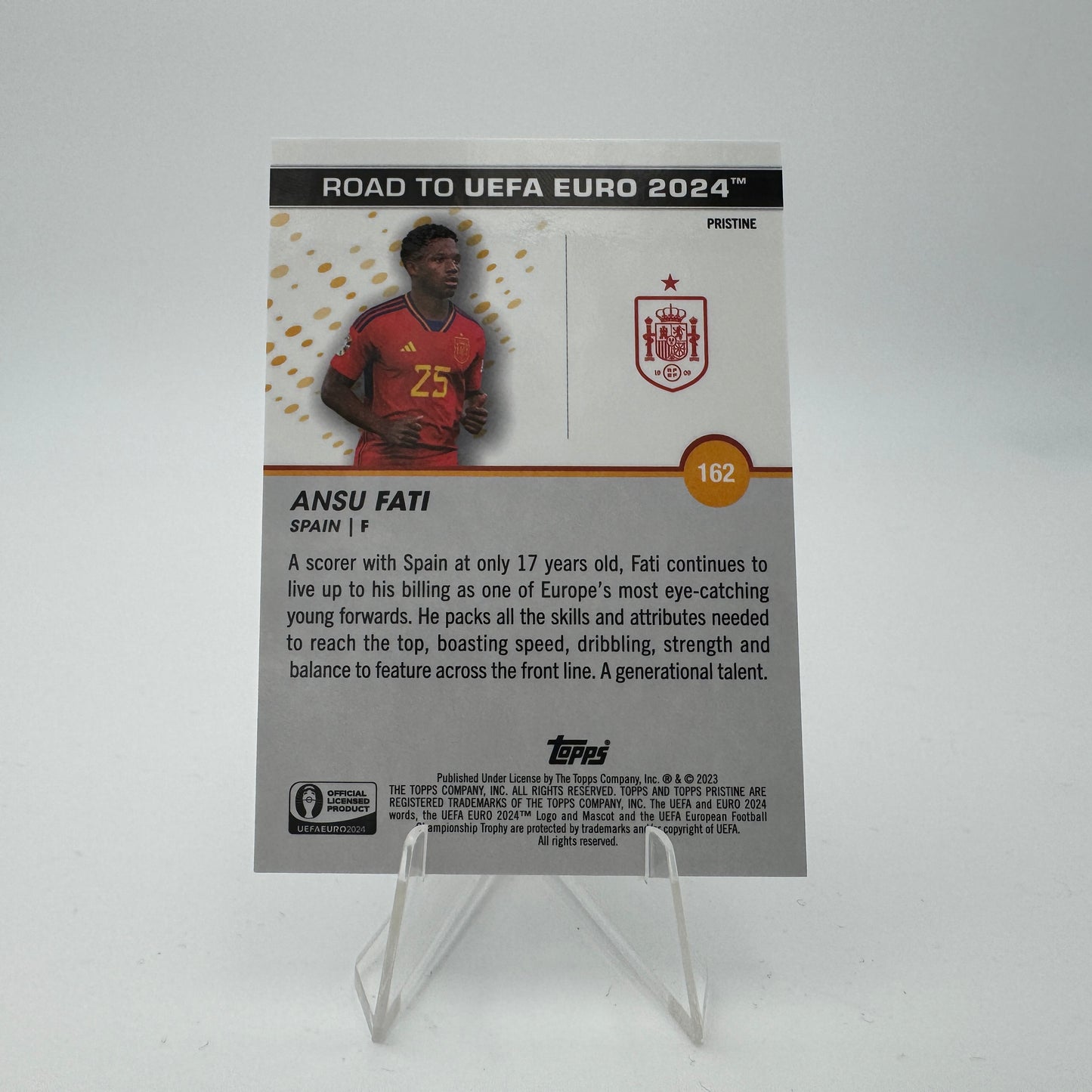 Ansu Fati - FC Barcelona - Topps Pristine EURO 2024 - 16/75