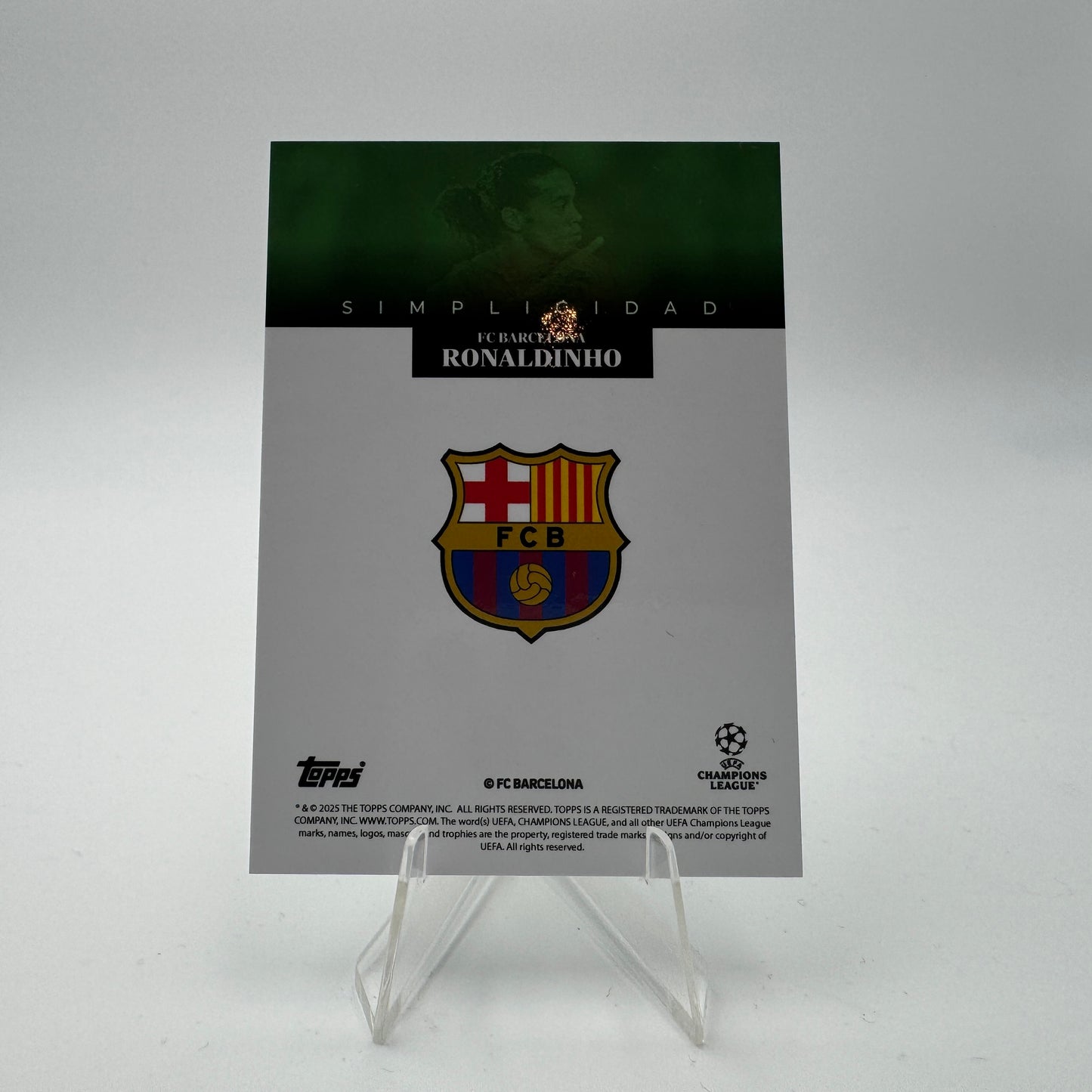 Ronaldinho - FC Barcelona - Topps Simplicidad -09/99