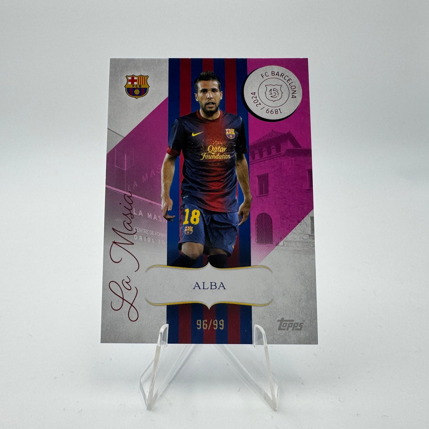 Jordi Alba - FC Barcelona - Topps Barcelona 125 - La Masia 96/99