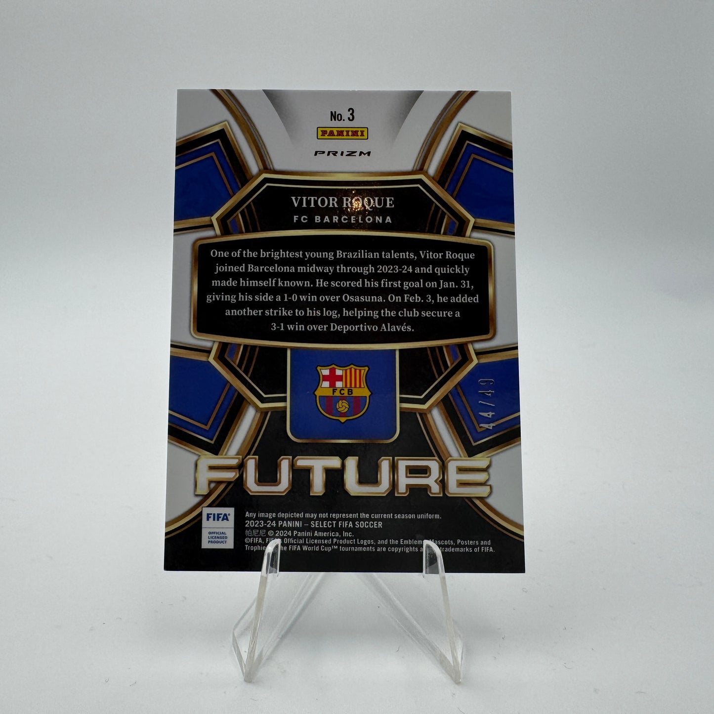 Vitor Roque RC - FC Barcelona - Panini Select FIFA 23/24 - 44/49 Tie Dye