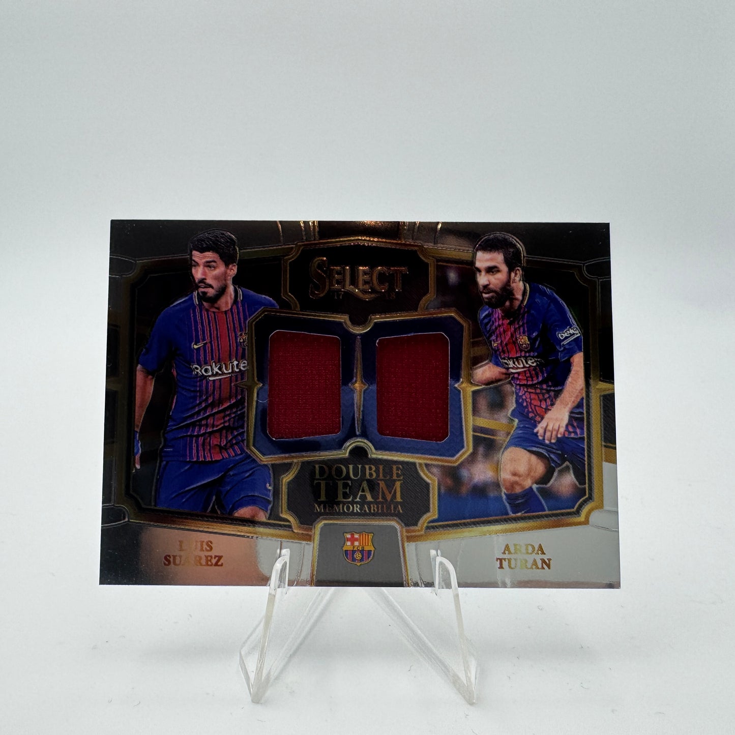 Luis Suarez / Arda Turan - FC Barcelona - Panini Select 17/18 - Dual Relic