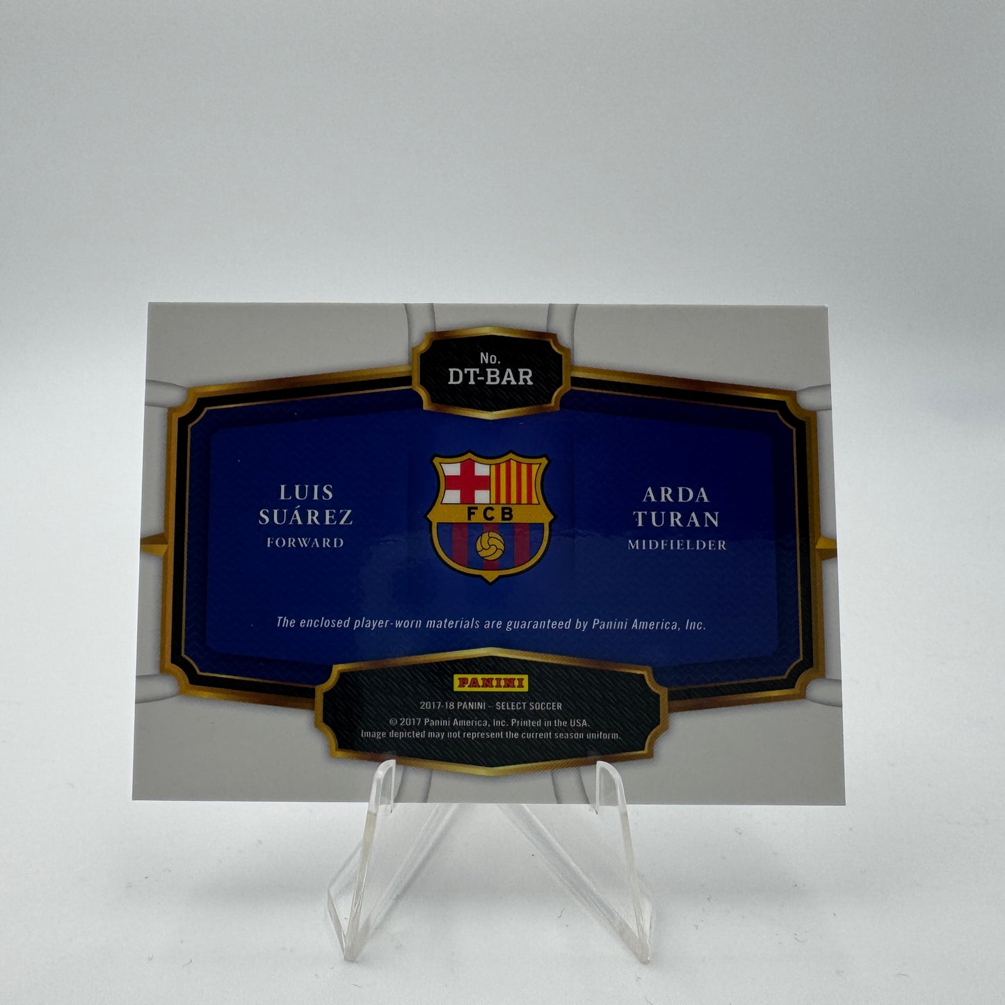 Luis Suarez / Arda Turan - FC Barcelona - Panini Select 17/18 - Dual Relic