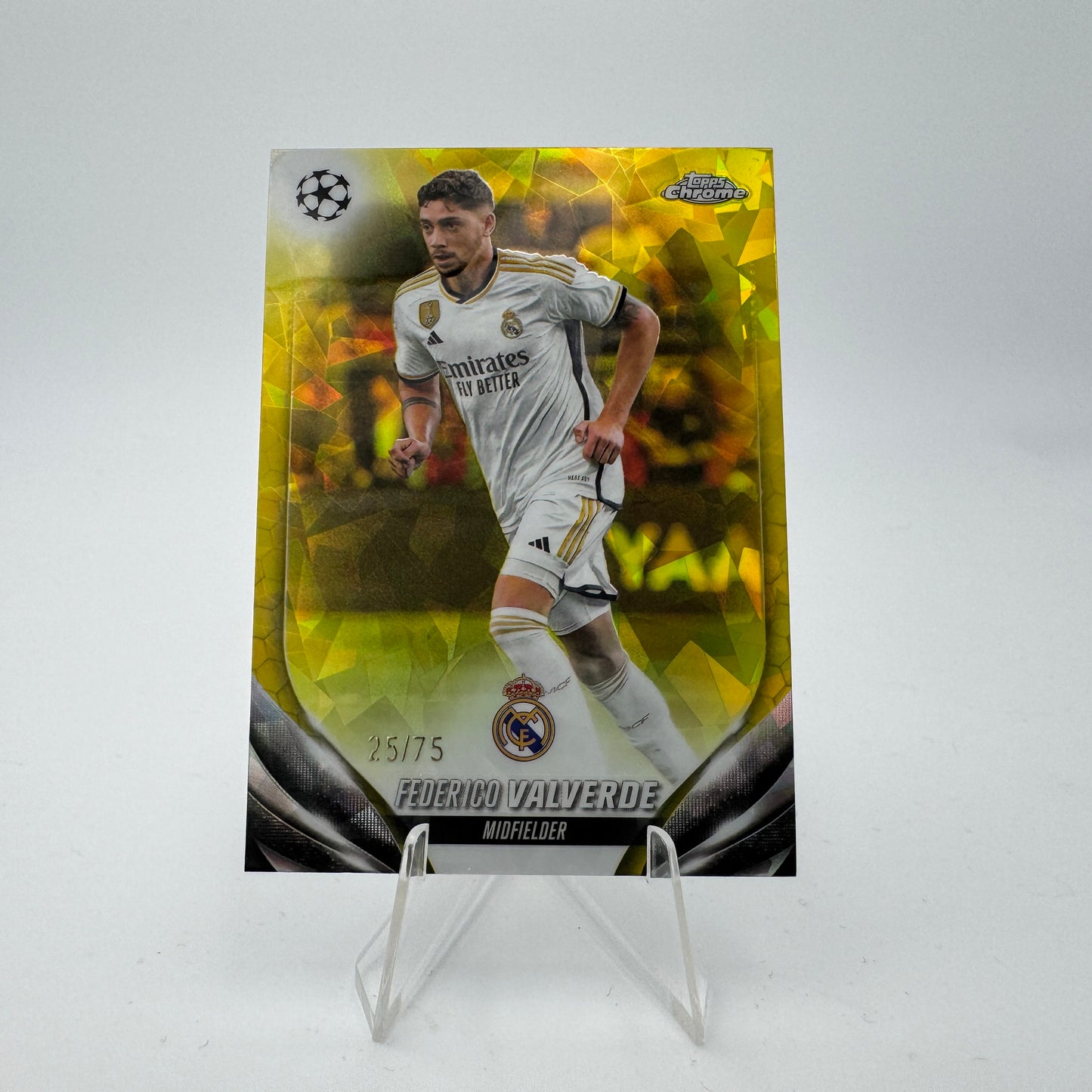 Federico Valverde - Real Madrid - Topps UCC Chrome Sapphire 23/24 - 25/75