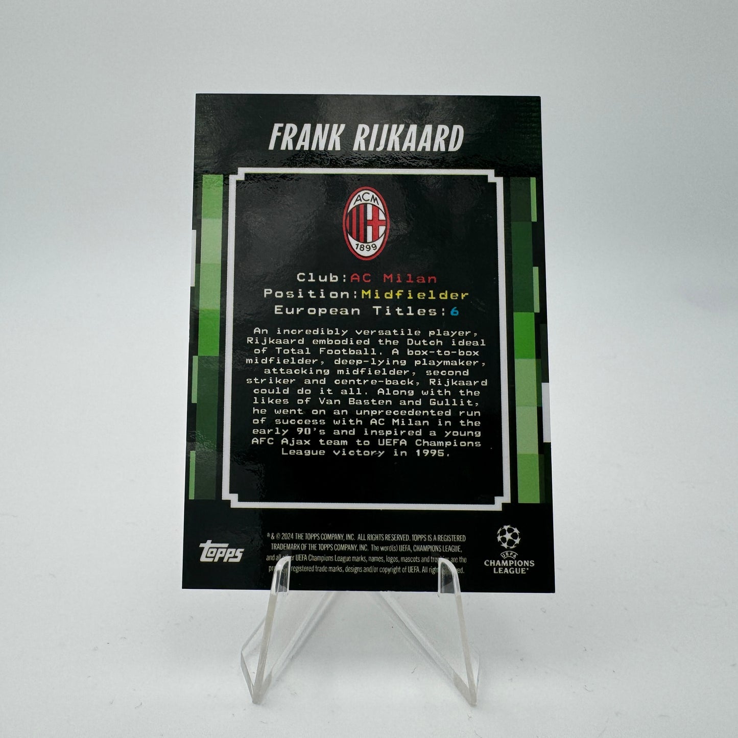 Frank Rijkaard - AC Milan - Topps Decades 2025 - 29/99 Pioneer